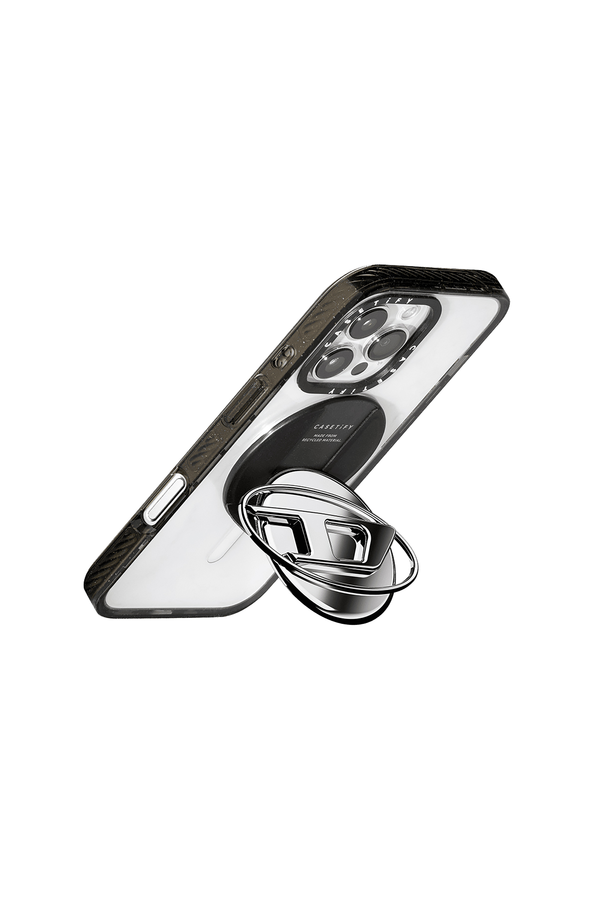 Diesel - 60372 CASETIFY  GRIP STAND, Unisex's UNIVERSAL in シルバー - 3