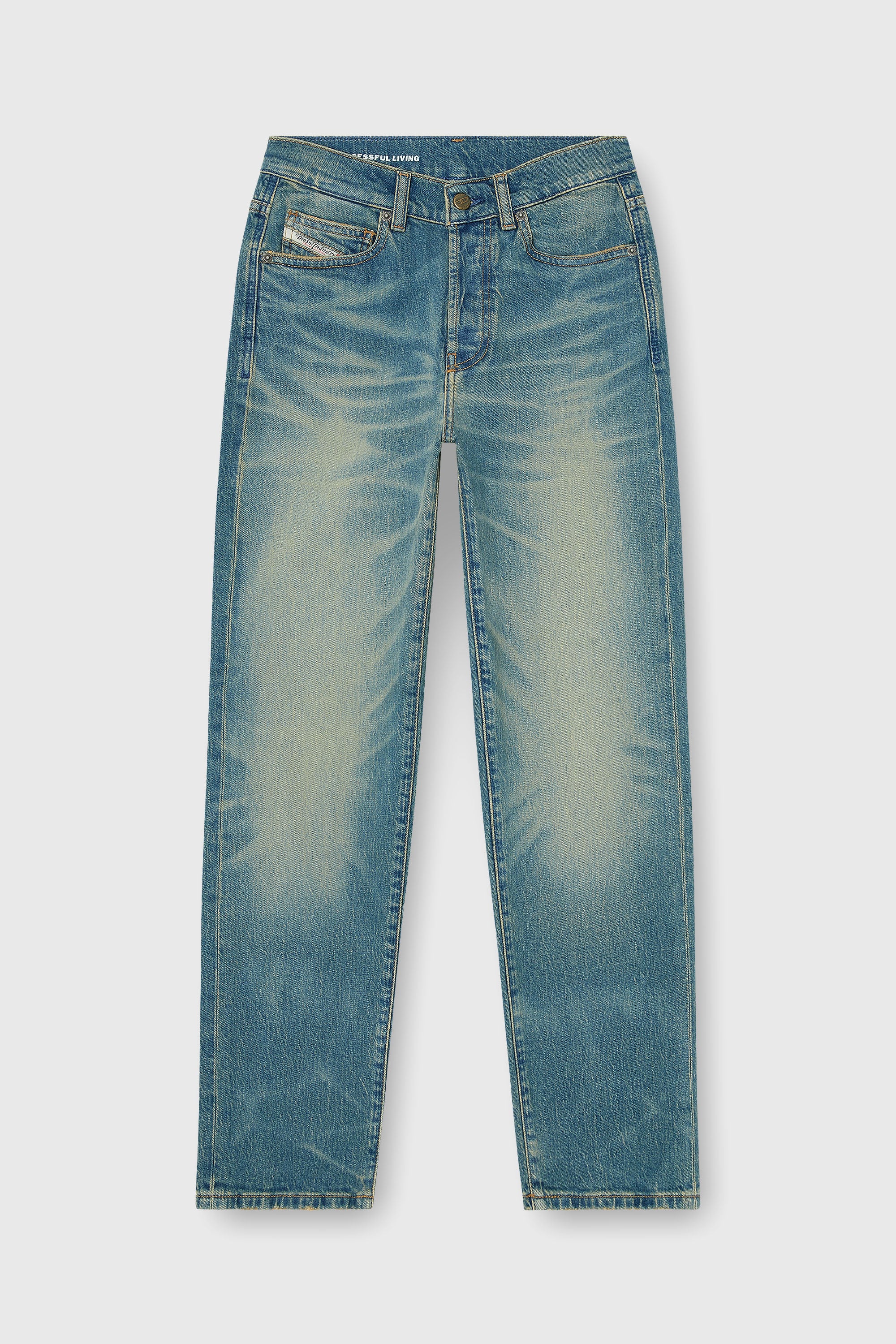 Diesel - Female's Regular Jeans 1981 D-Went 0KBBP, ミディアムブルー - 2