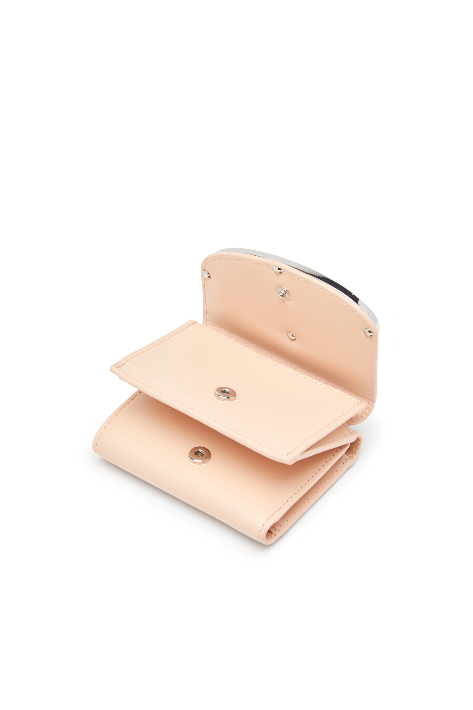 Diesel - 1DR TRI FOLD COIN XS II, Female's Tri-fold wallet in leather in ヌードカラー - 3