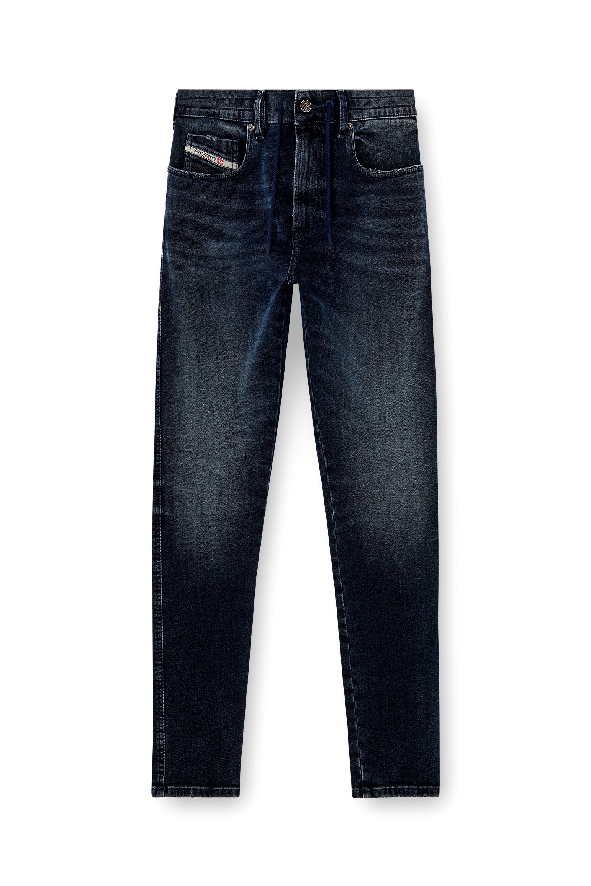 Diesel - Male's Slim 2062 D-Strukt Joggjeans&reg; 09N80, ダークブルー - 4