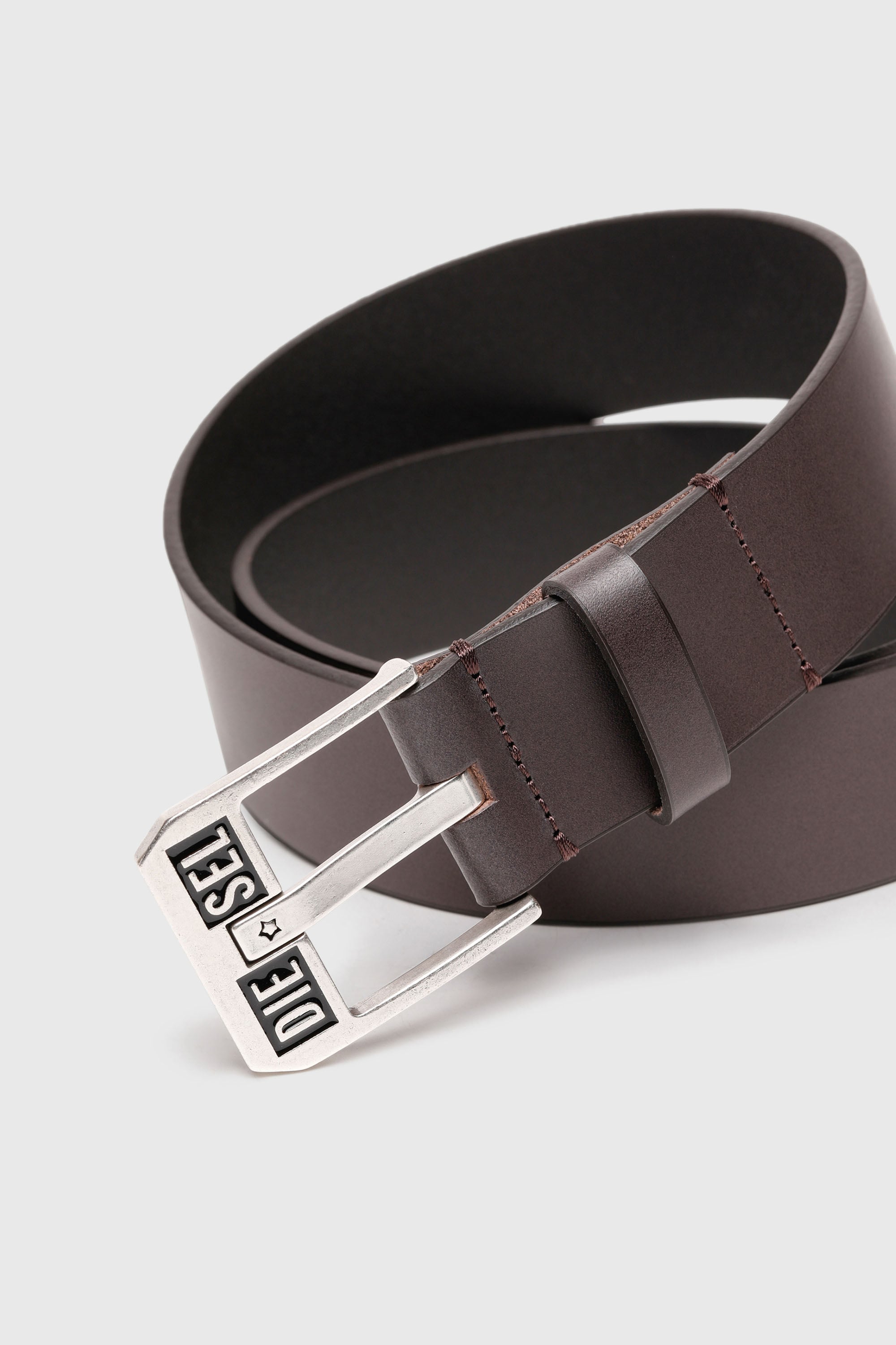 Diesel - BLUESTAR II, Male's レザーベルト in Brown - 2