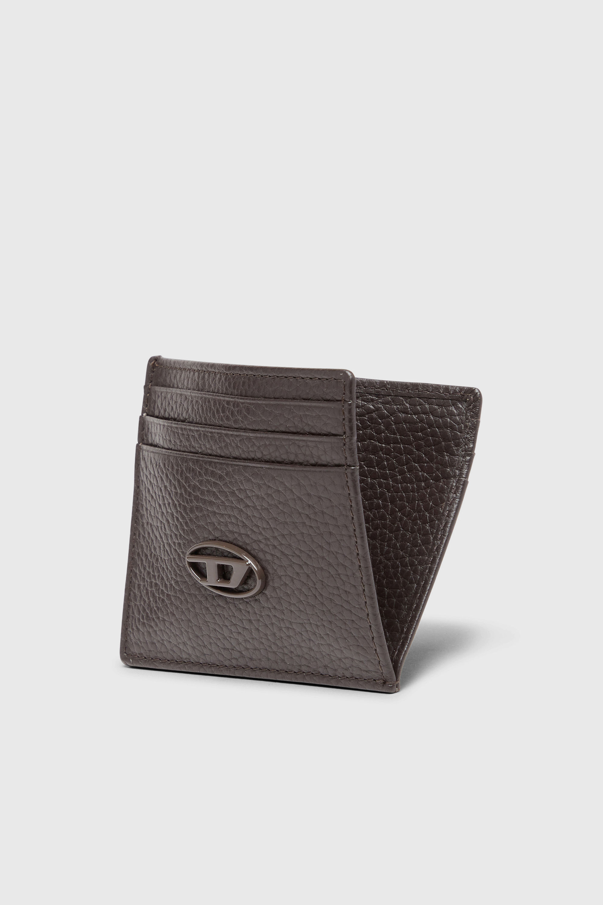 Diesel - CARD CASE, Male's カウレザーカードケース in Brown - 3