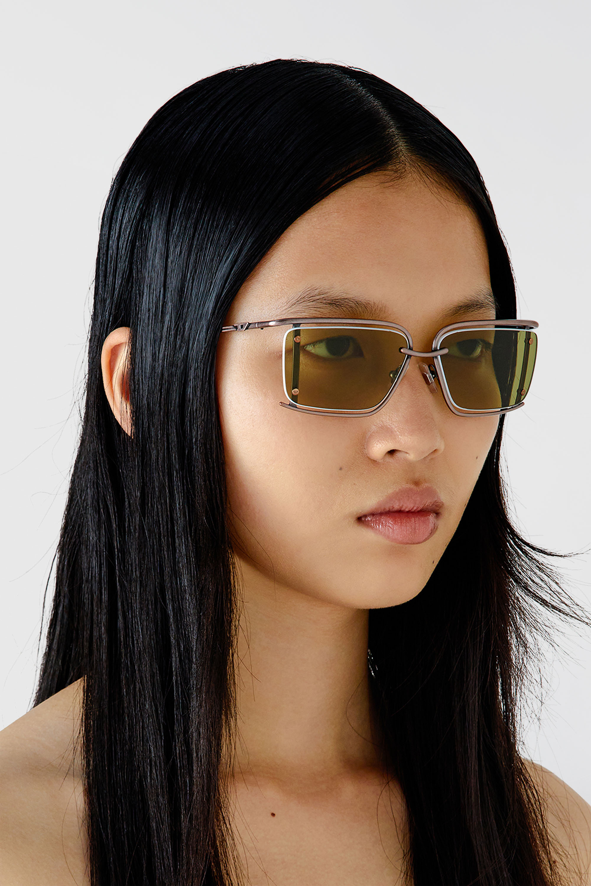 Diesel - 0DL1002, Unisex's サングラス in ミリタリーグリーン - 6