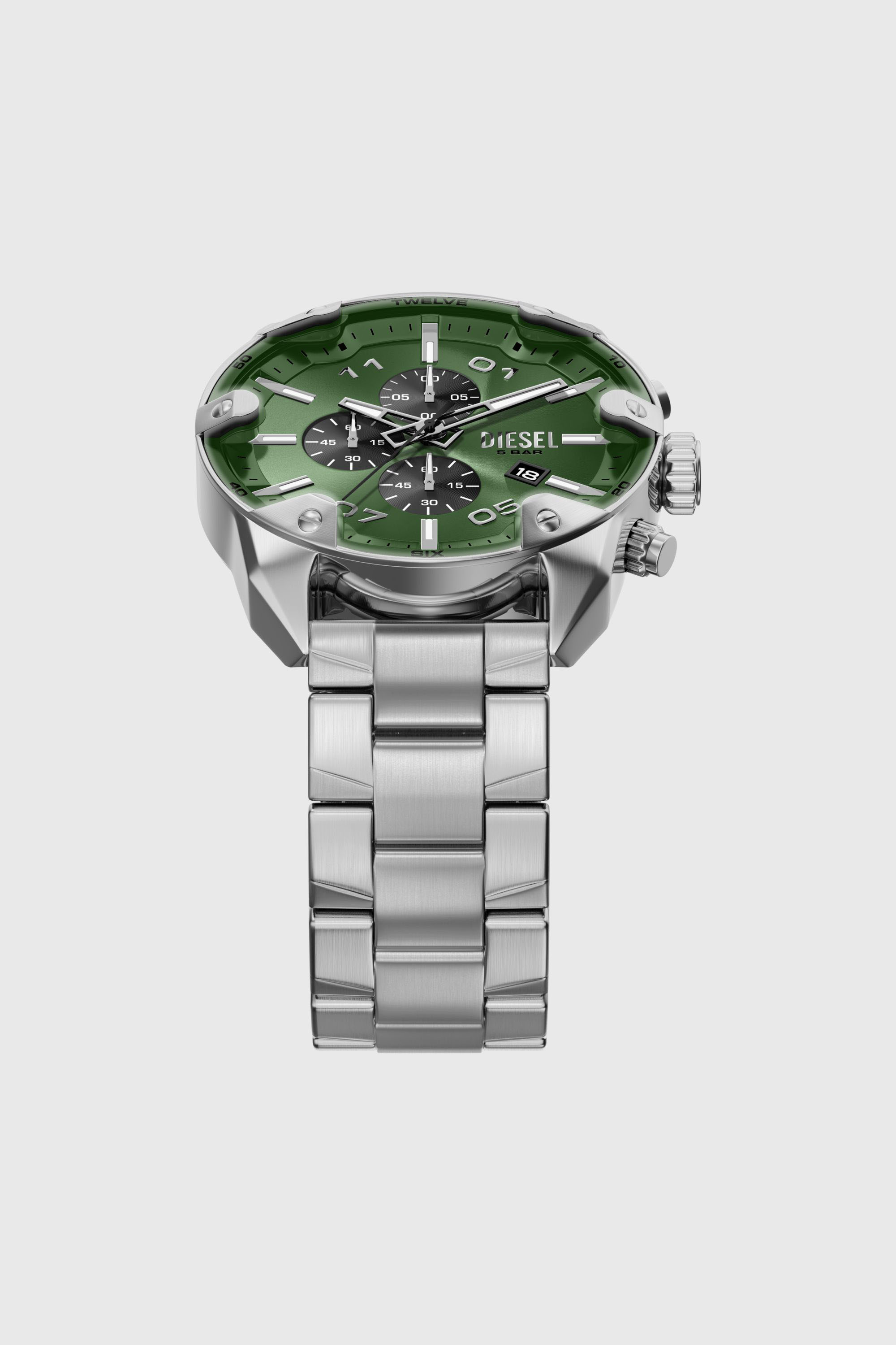 Diesel - DZ4712 WATCH, Male's Spiked stainless steel watch in シルバー - 4