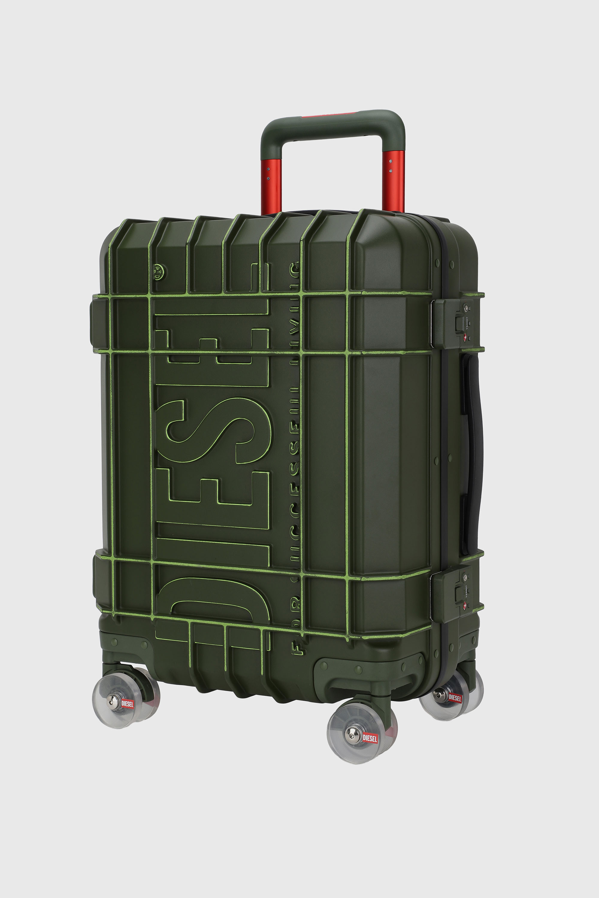 Diesel - DIESEL PC STRONG IMAGE TROLLEY- DSL003, Unisex's Rugged suitcase size S in ミリタリーグリーン - 5