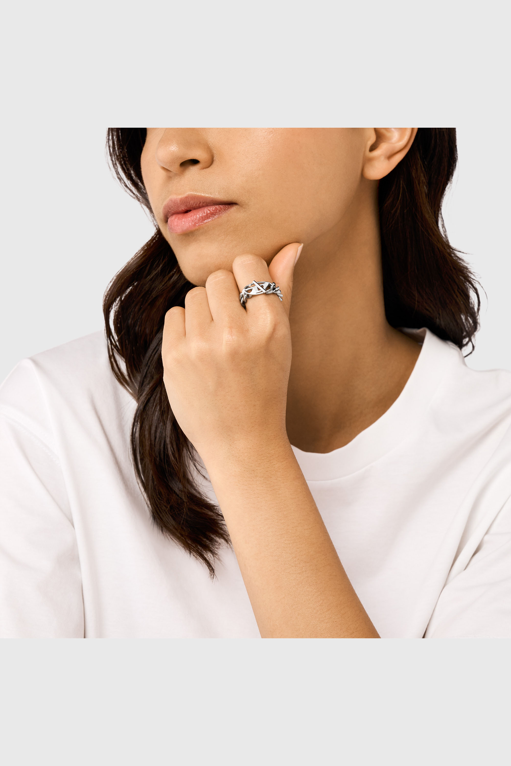 Diesel - DX1533040, Unisex's リング in シルバー - 3