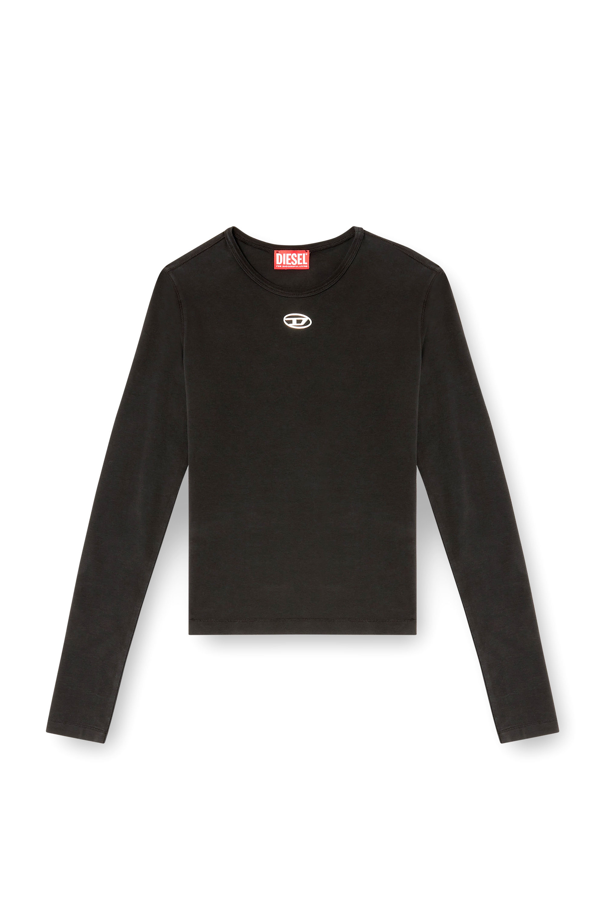 Diesel - T-UNCUTIESLONG-LS-OD, Female's 長袖トップ in ブラック - 3