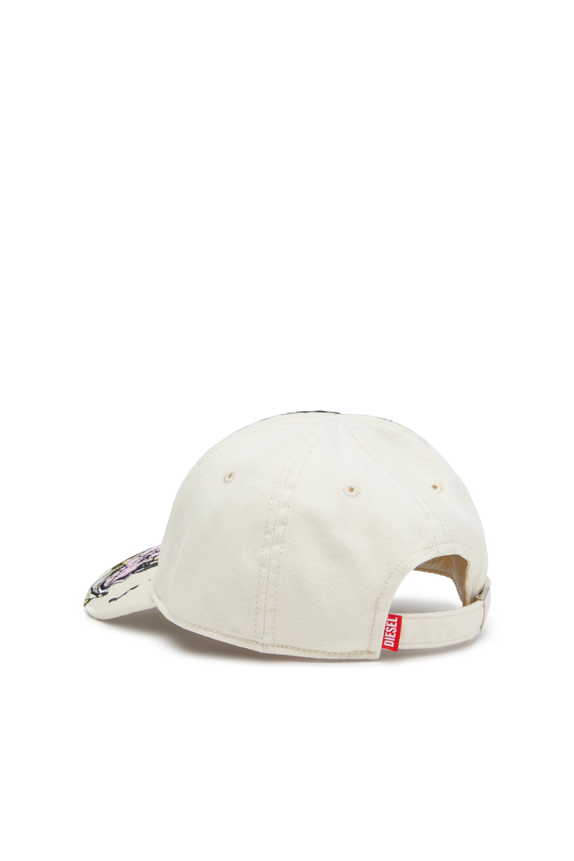 Diesel - C-EIFFEL, Male's Baseball cap with bold Oval D in ホワイト - 2