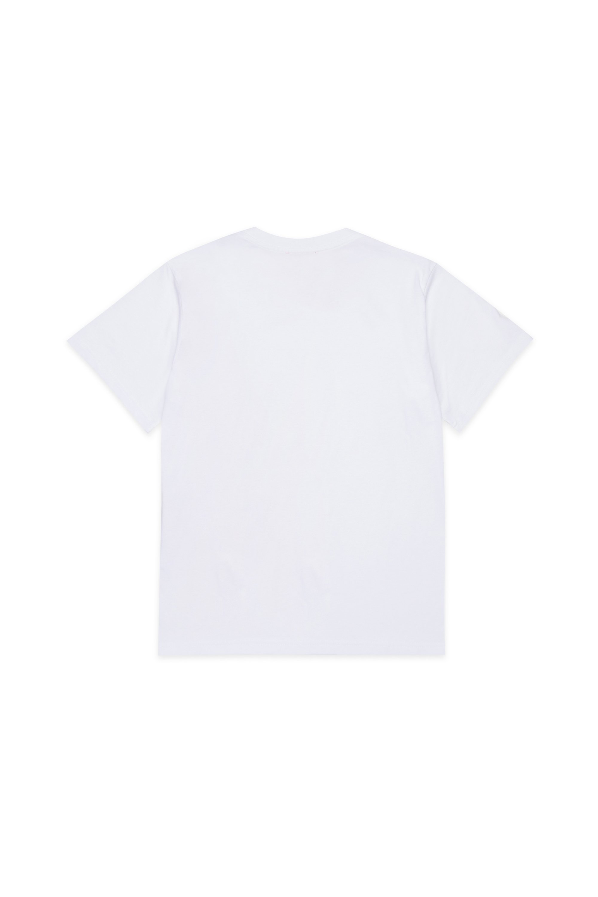 Diesel - MTOMS OVER, Male's Cotton T-shirt with maxi logo print in ホワイト - 2