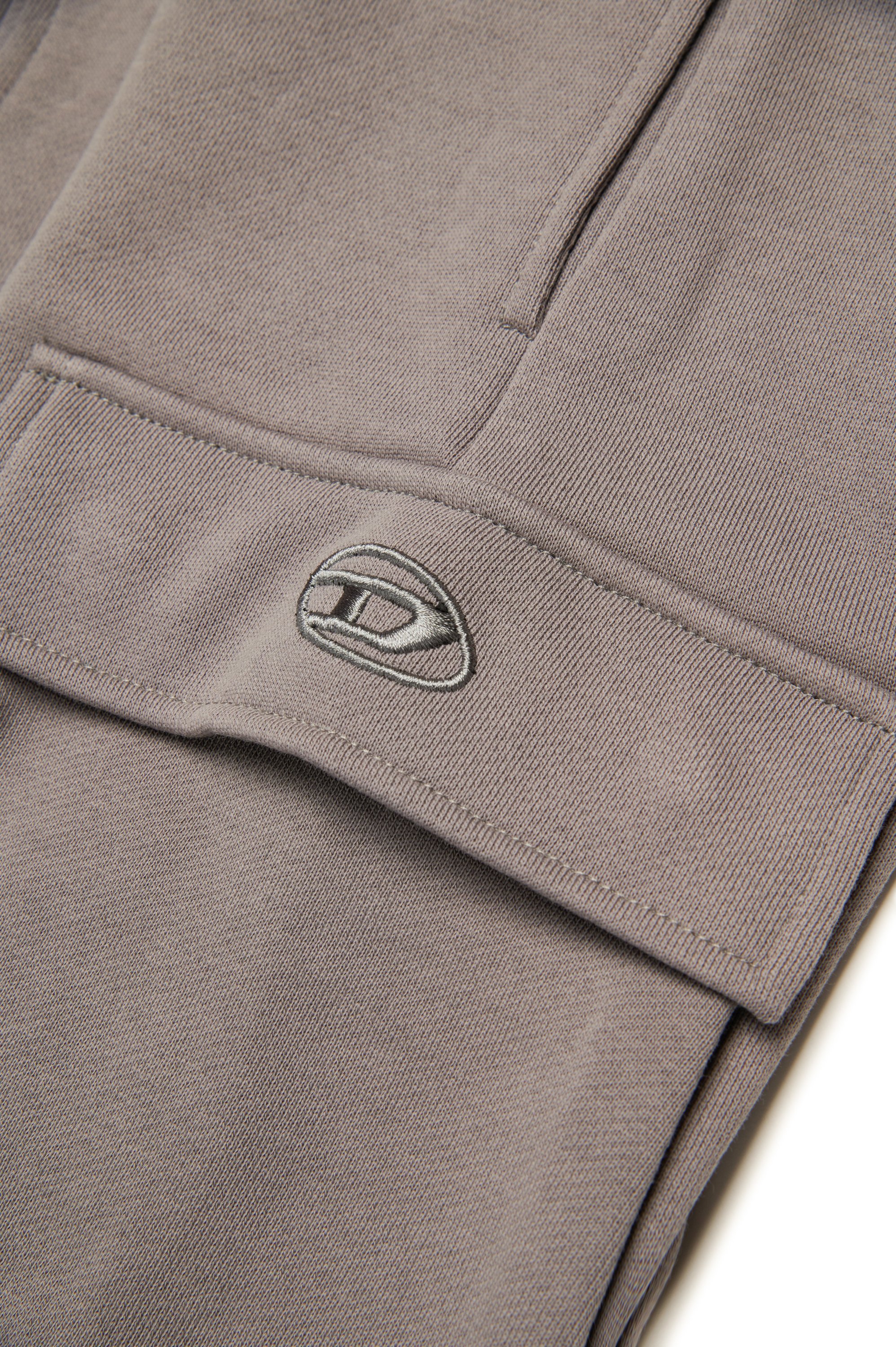Diesel - PLEKOX, Male's Cargo sweatpants with Oval D embroidery in グレー - 4