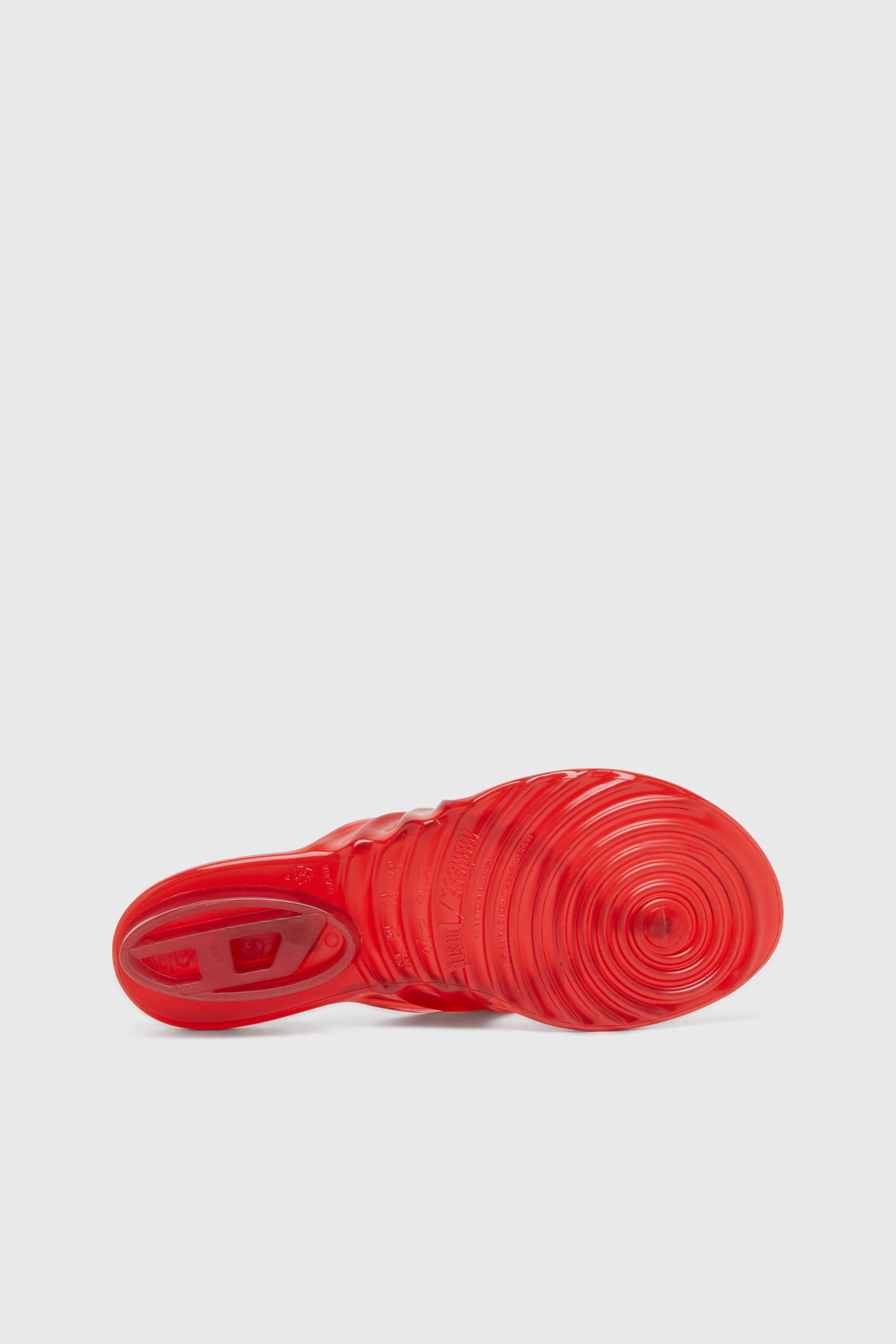 Diesel - MELISSA QUANTUM THONG, Female's Sculptural flip-flops in Melflex&reg; in レッド - 5