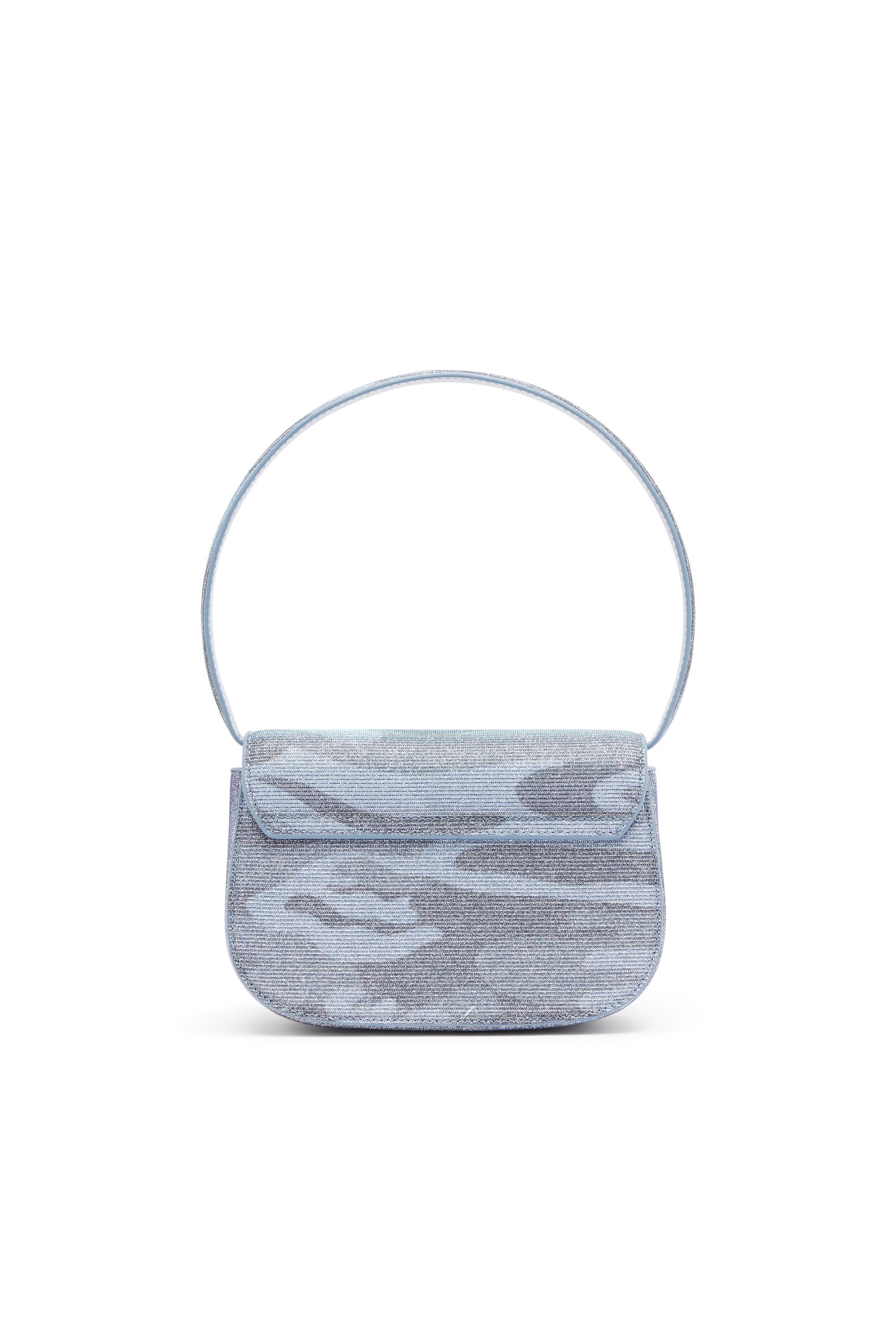 Diesel - 1DR, Female's 1DR-Iconic shoulder bag in camo lurex in ブルー - 3