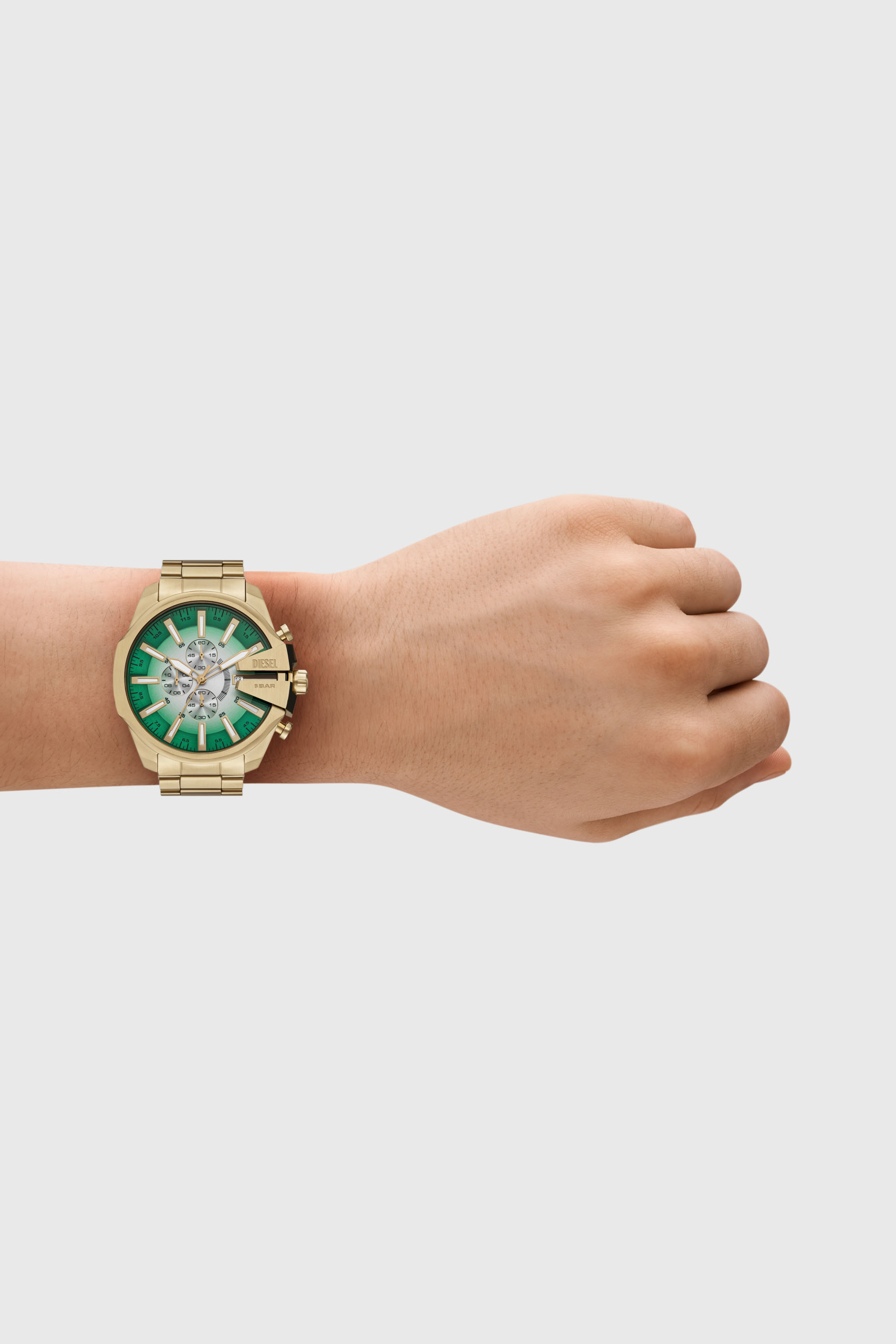 Diesel - DZ4684 WATCH, Male's Mega Chief Slim Stainless Steel Watch in ゴールド - 4