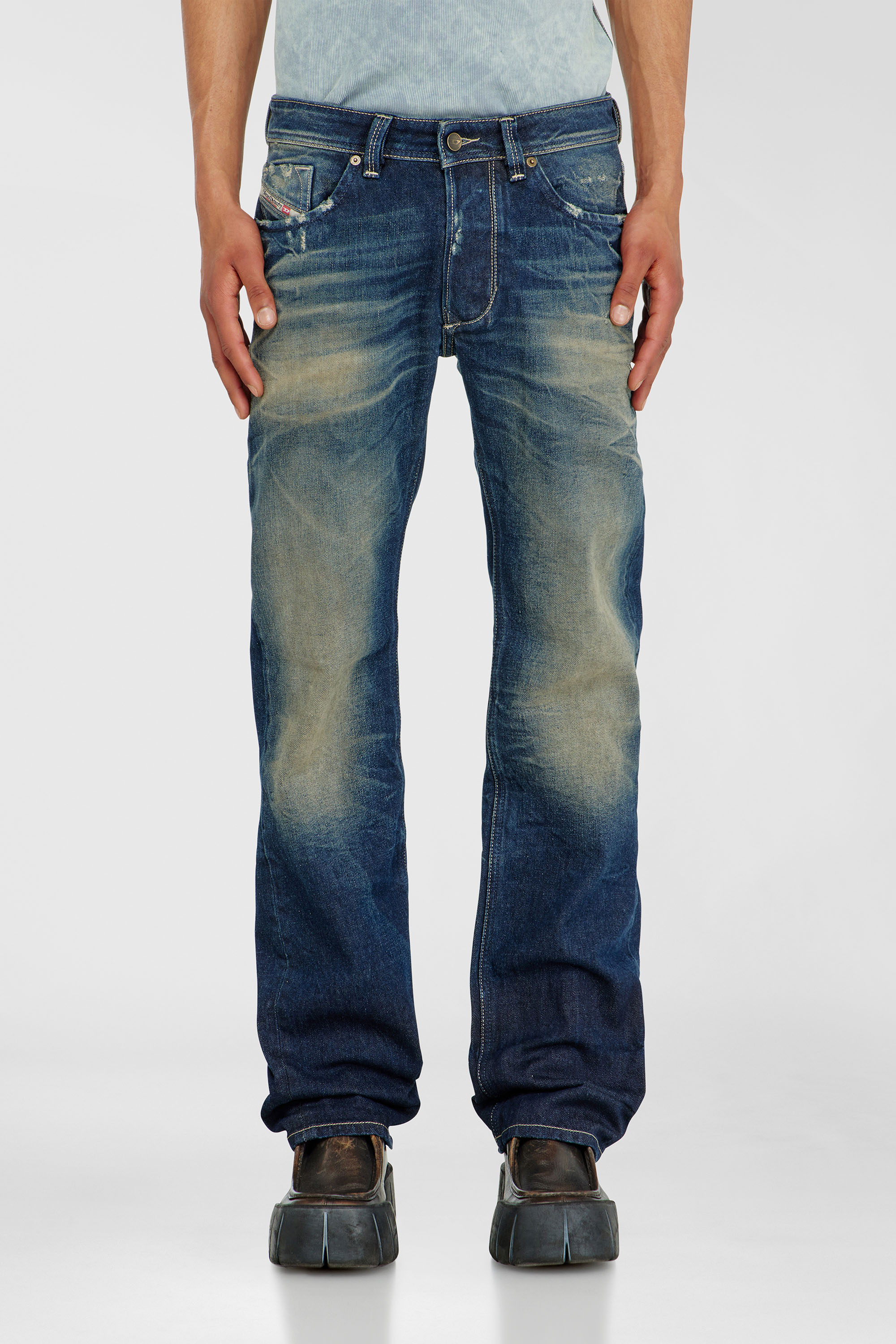 Diesel - Male's Regular Jeans 1985 Larkee 007EH, ダークブルー - 5
