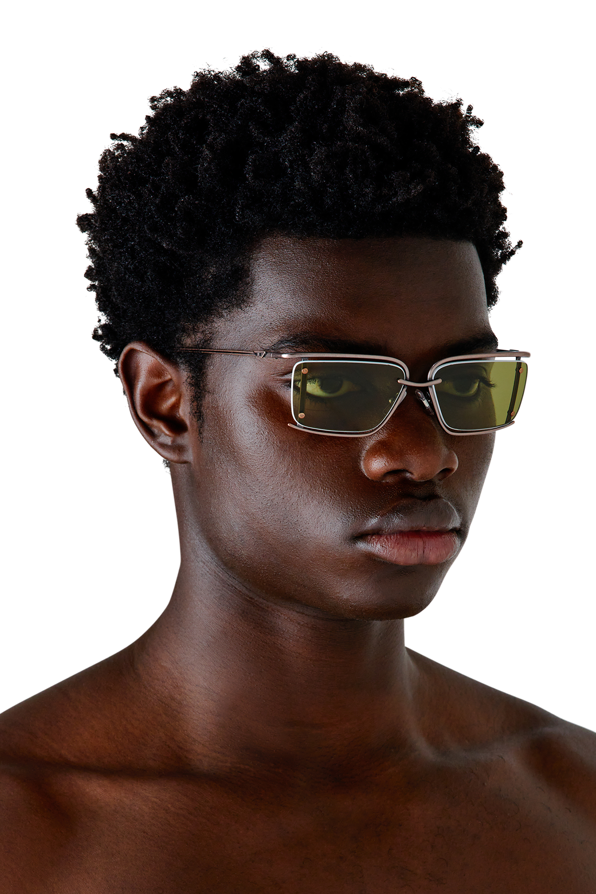 Diesel - 0DL1002, Unisex's サングラス in ミリタリーグリーン - 4