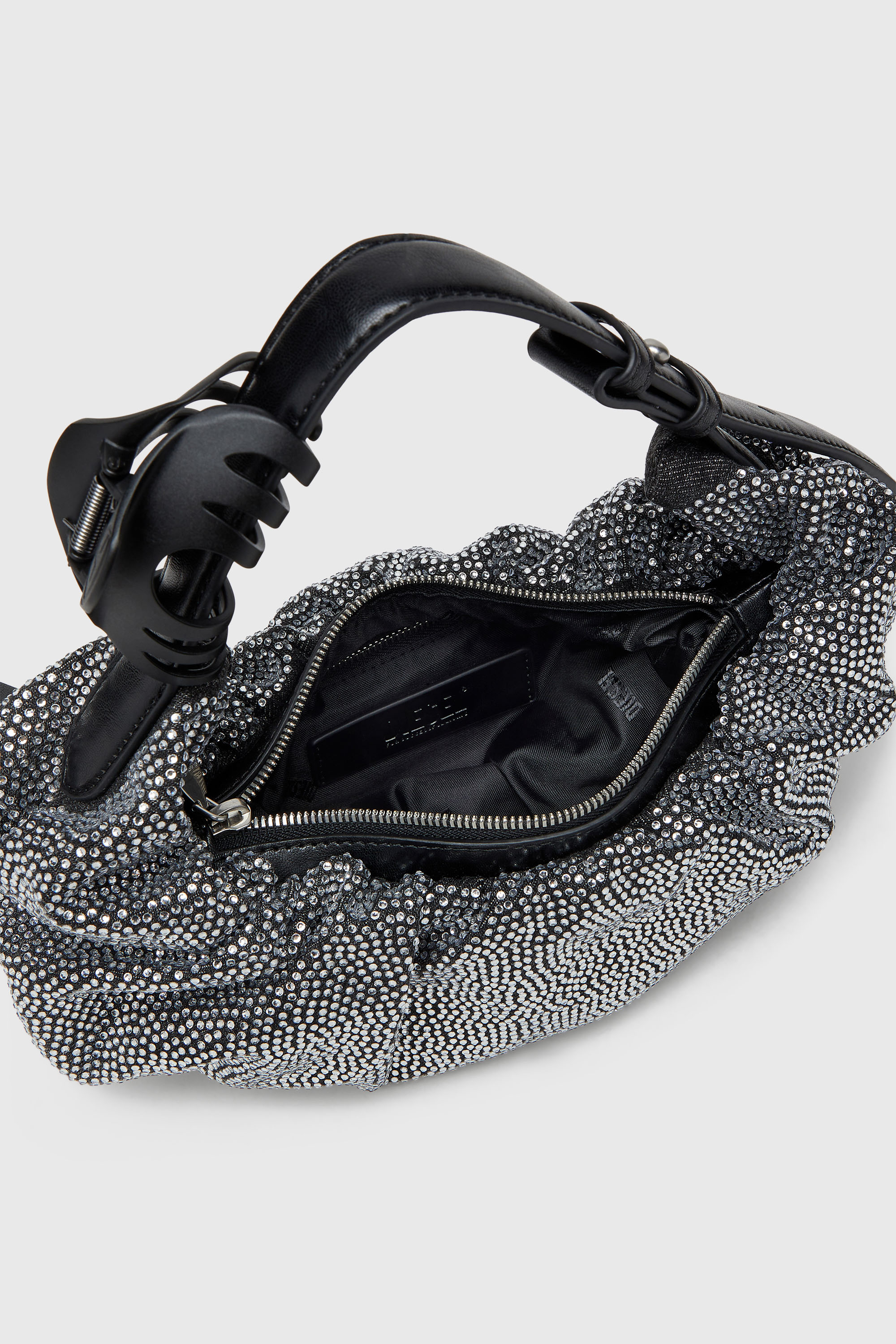 GRAB-D HOBO S Grab-D S-Small scrunched hobo bag in crystal denim 