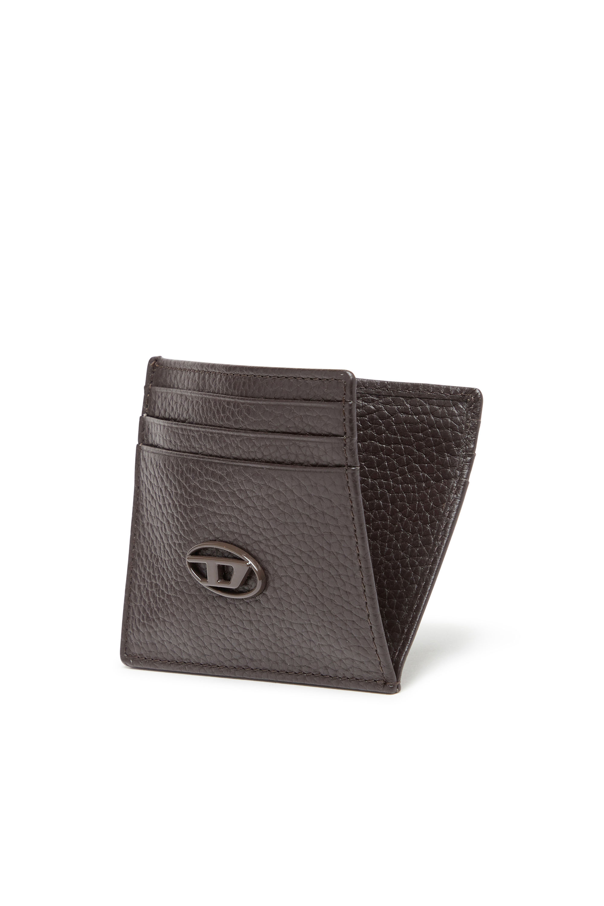 Diesel - CARD CASE, Male's カウレザーカードケース in Brown - 3