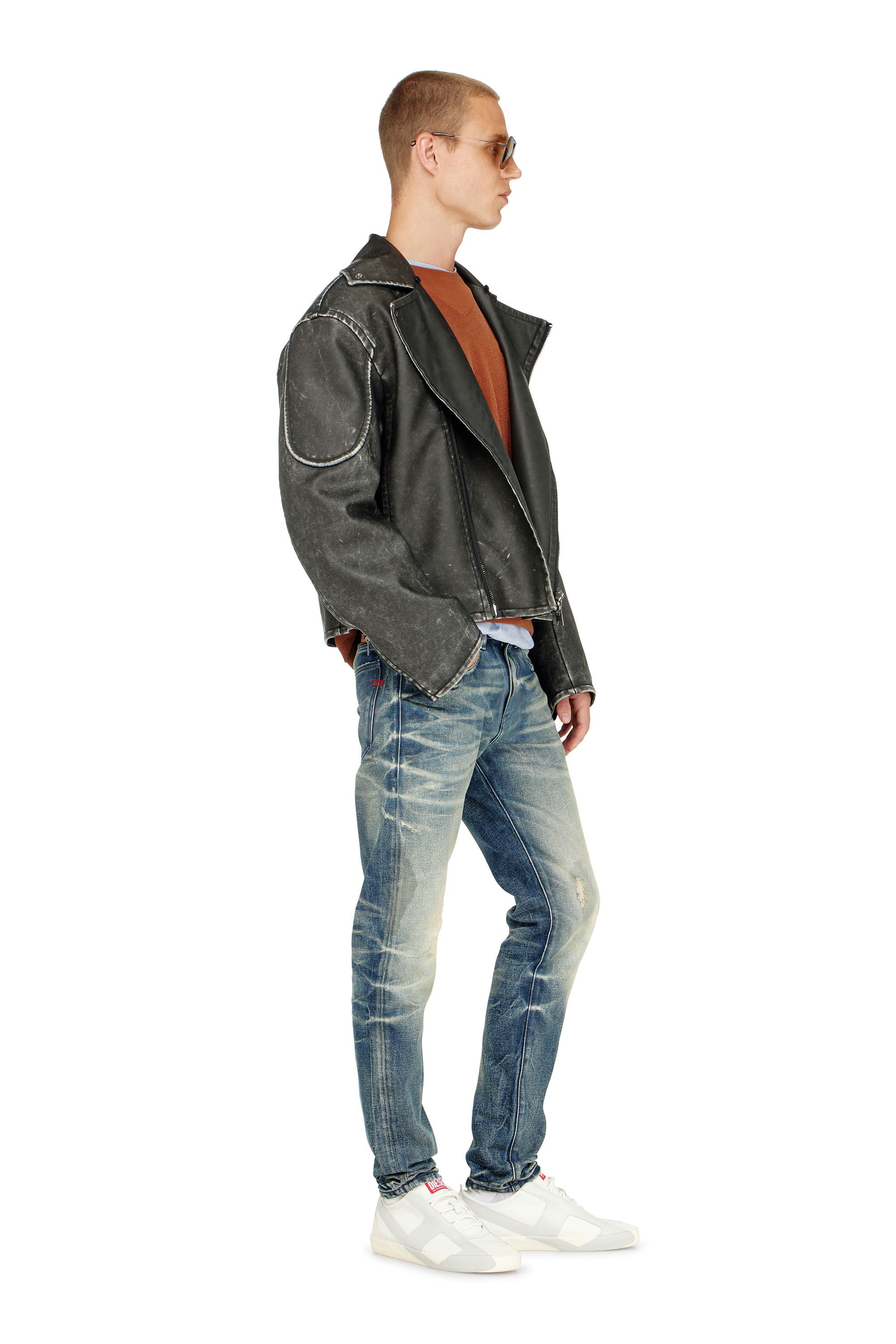 Diesel - Male's Slim Jeans 2019 D-Strukt 09P36, ミディアムブルー - 1
