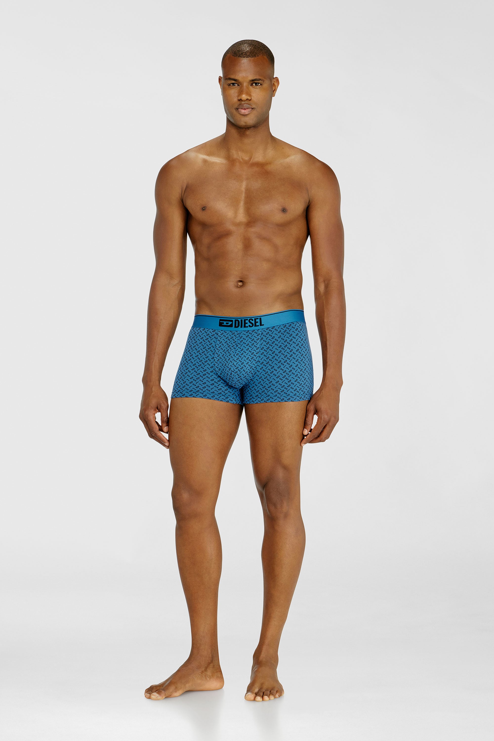 Diesel - DAMIEN-D-BOX-3PACK, Male's ボクサーパンツ 3枚パック in ブルー - 2