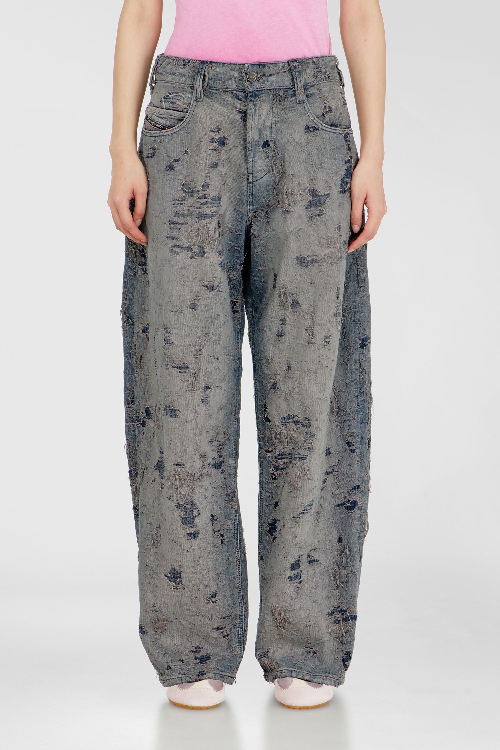 Diesel - Unisex's Relaxed Jeans 1997 D-Enim-M 007EW, ダークブルー - 6