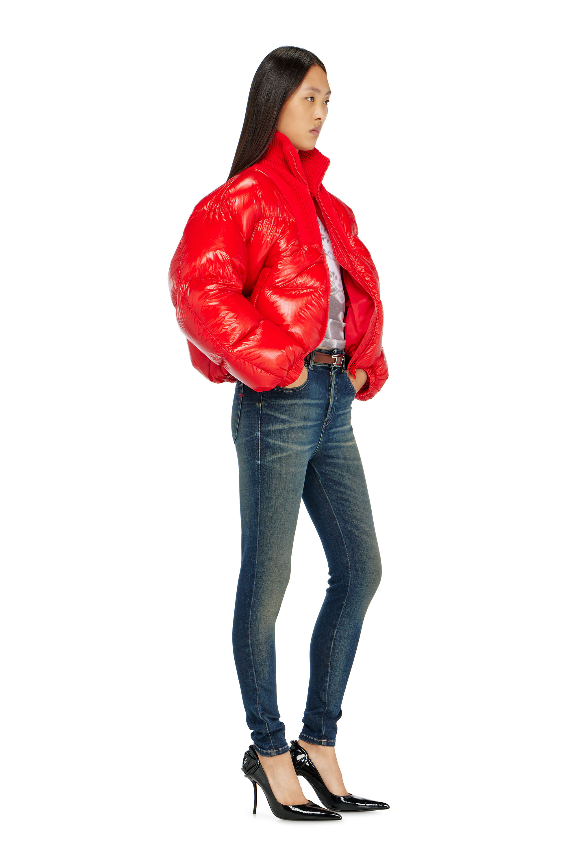Diesel - Female's Skinny Jeans 1984 Slandy-High 09P40, ダークブルー - 2