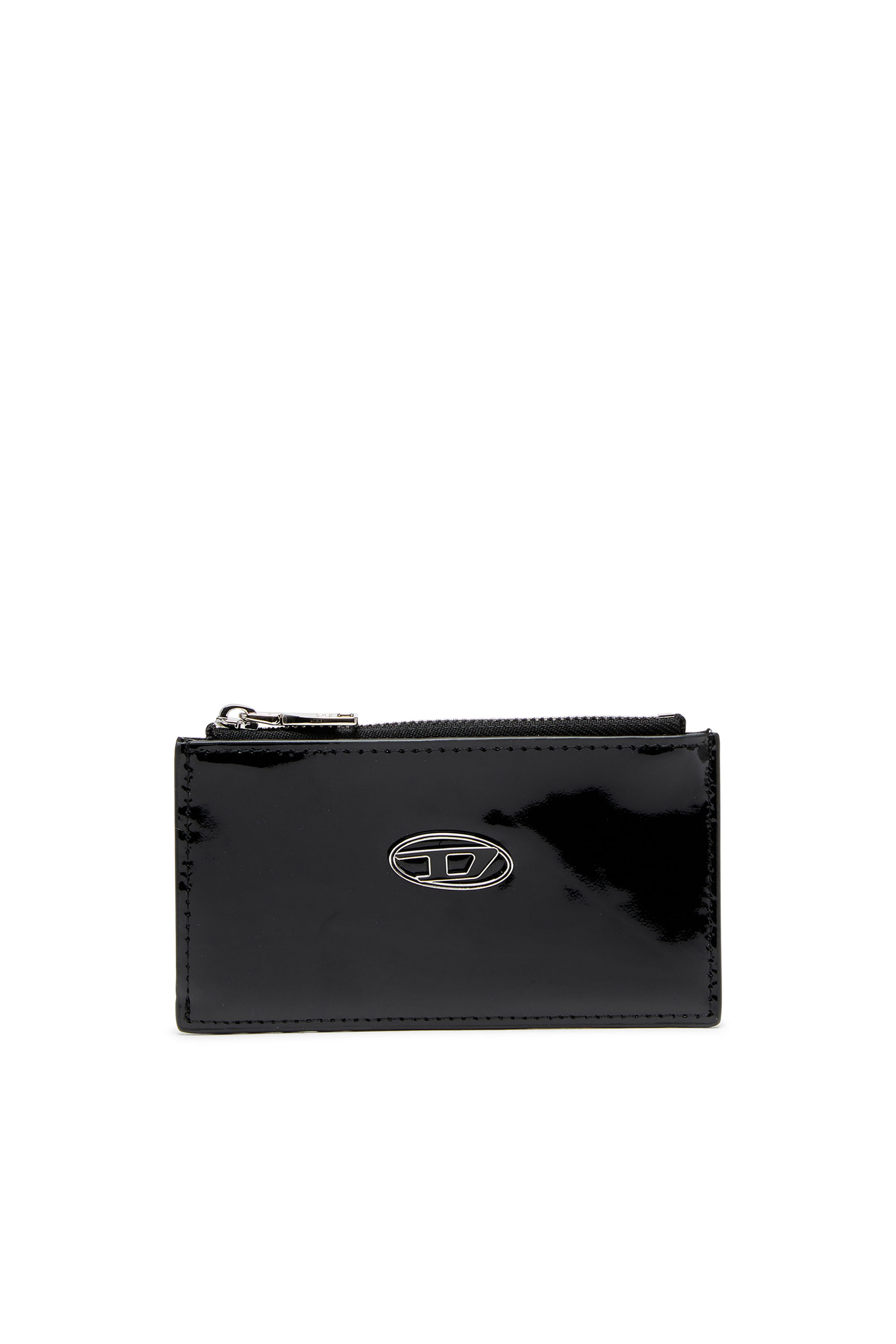 Diesel - PLAY CARD HOLDER III, Female's Card holder in glossy leather in ブラック - 1