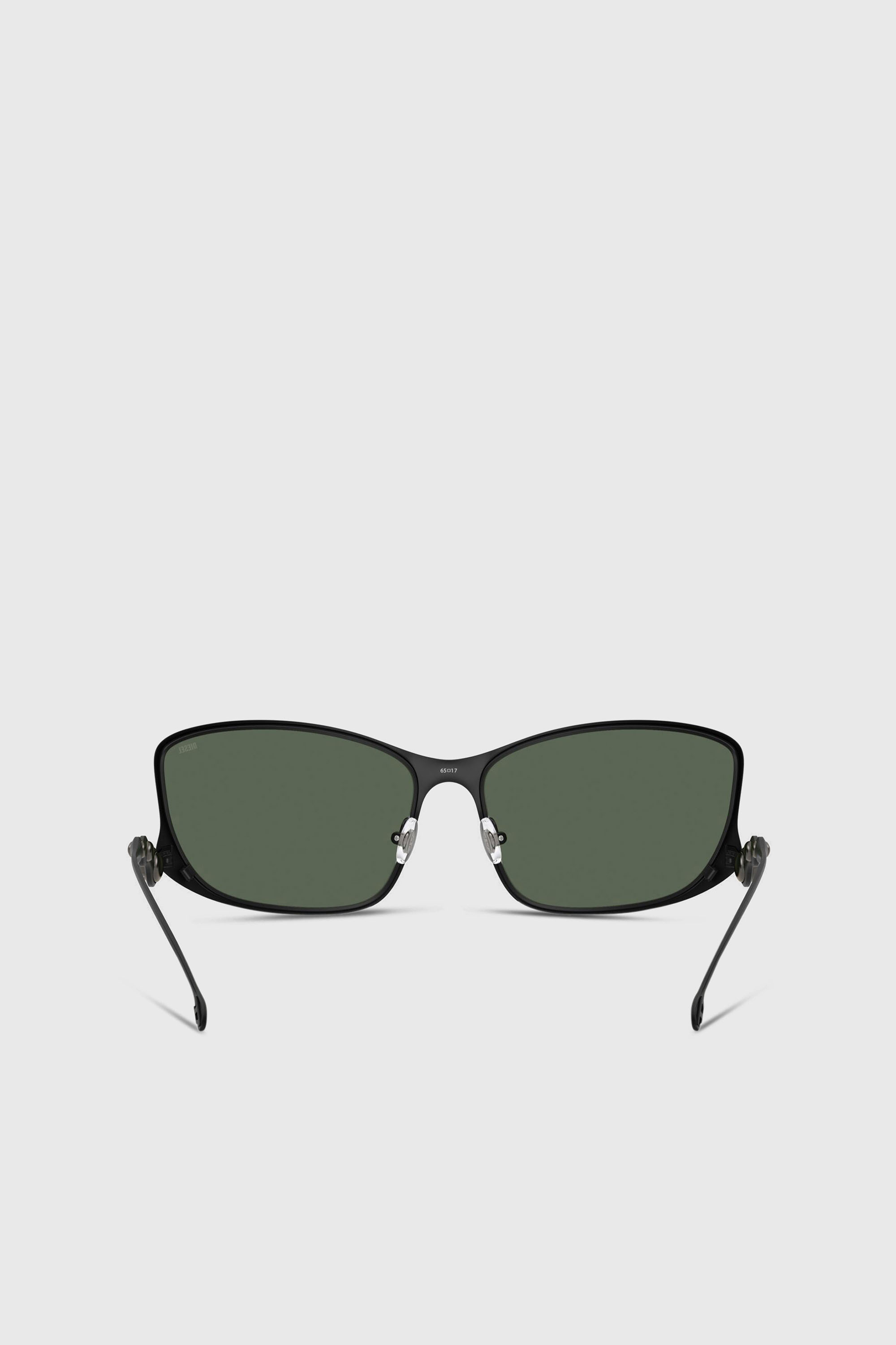 Diesel - 0DL1013, Unisex's Rectangle sunglasses in ダークグリーン - 3