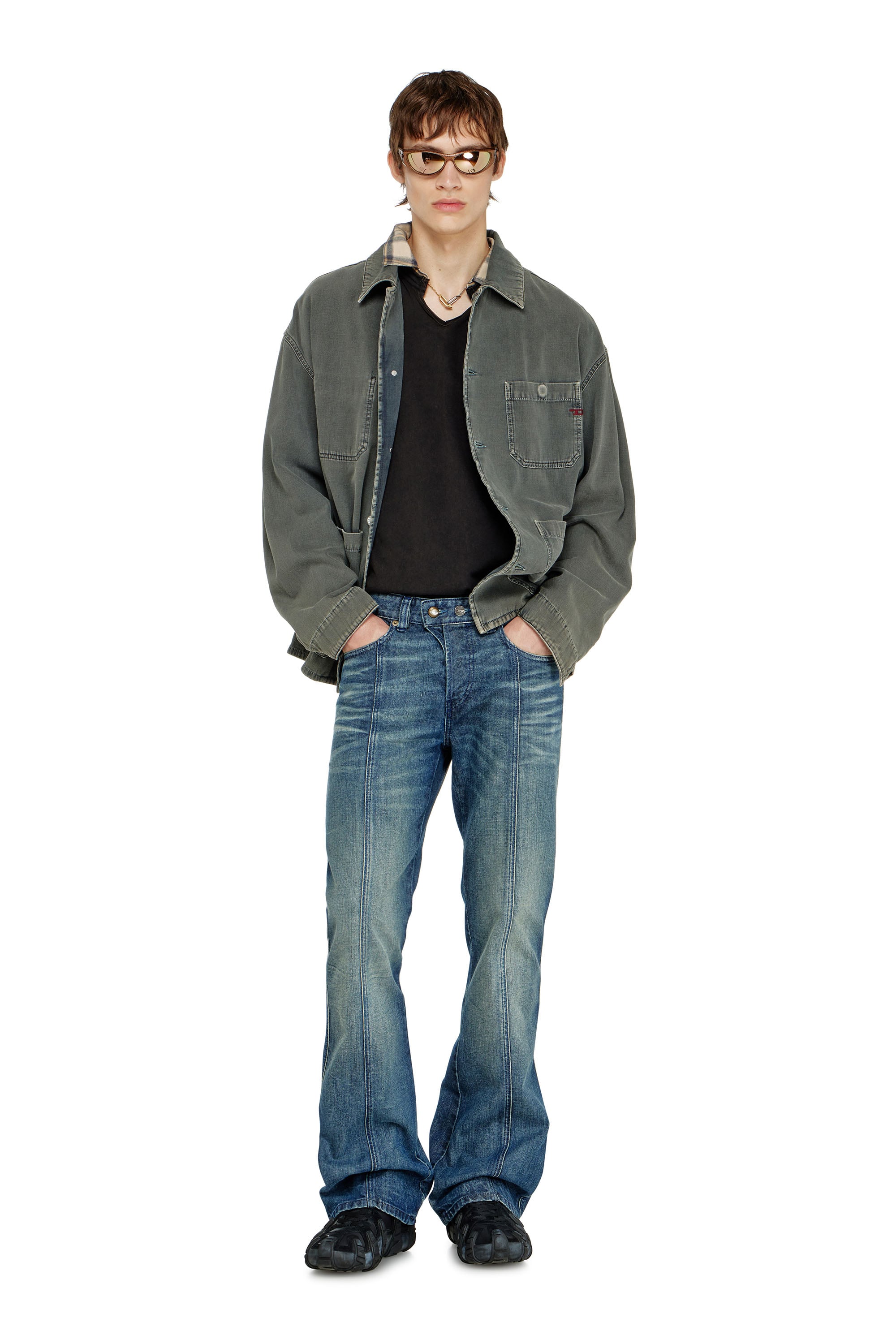 Diesel - Male's Bootcut Jeans 1998 D-Buck 09Q29, ミディアムブルー - 1