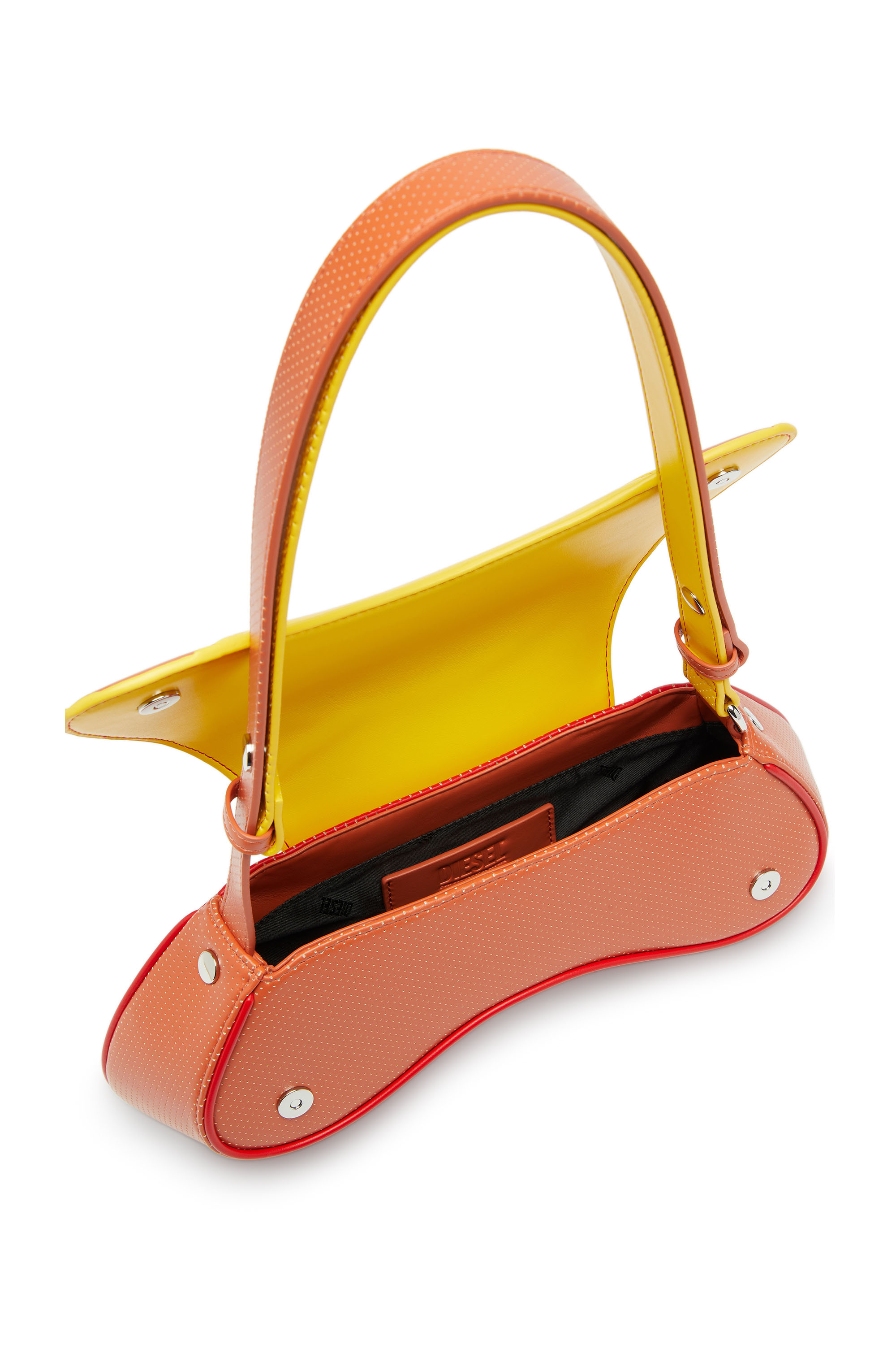 Diesel - PLAY CROSSBODY, Female's クロスボディバッグ in オレンジ/イエロー - 4