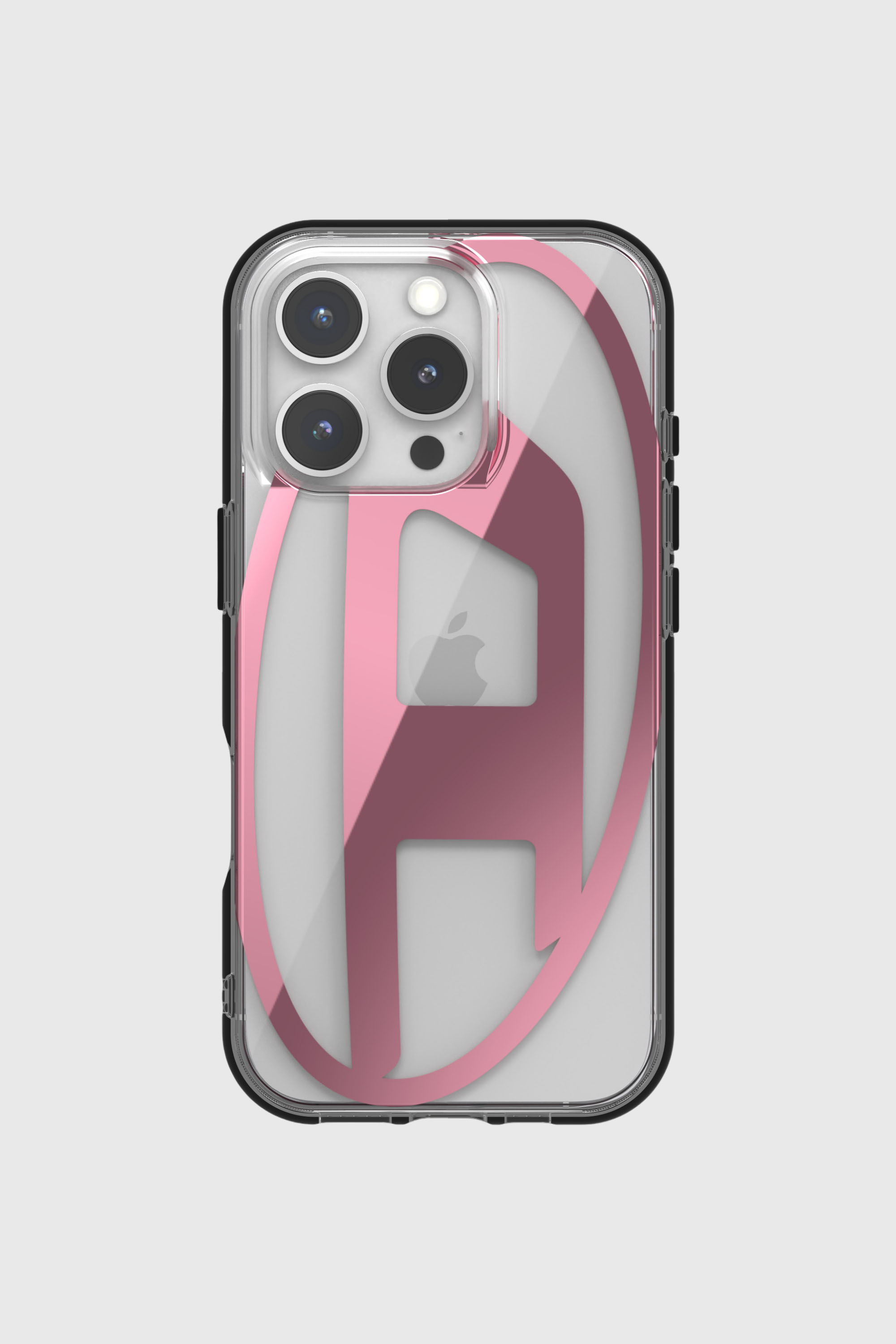 Diesel - 60144 AOP CASE, Unisex's Oval D Mirror Case for iP 16 Pro in ピンク / ホワイト - 2