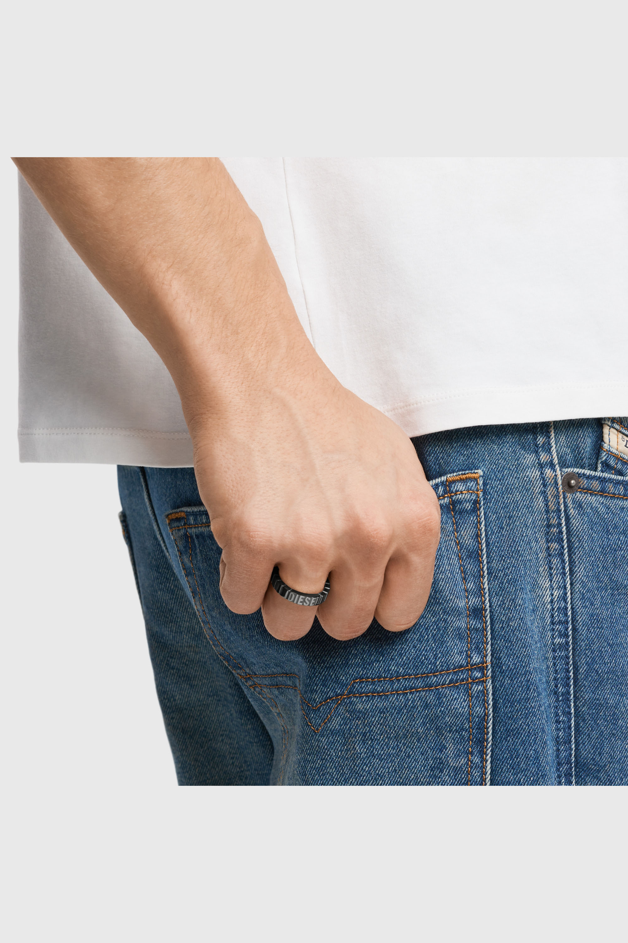 Diesel - DX1612060, Unisex's リング in ブラック - 4