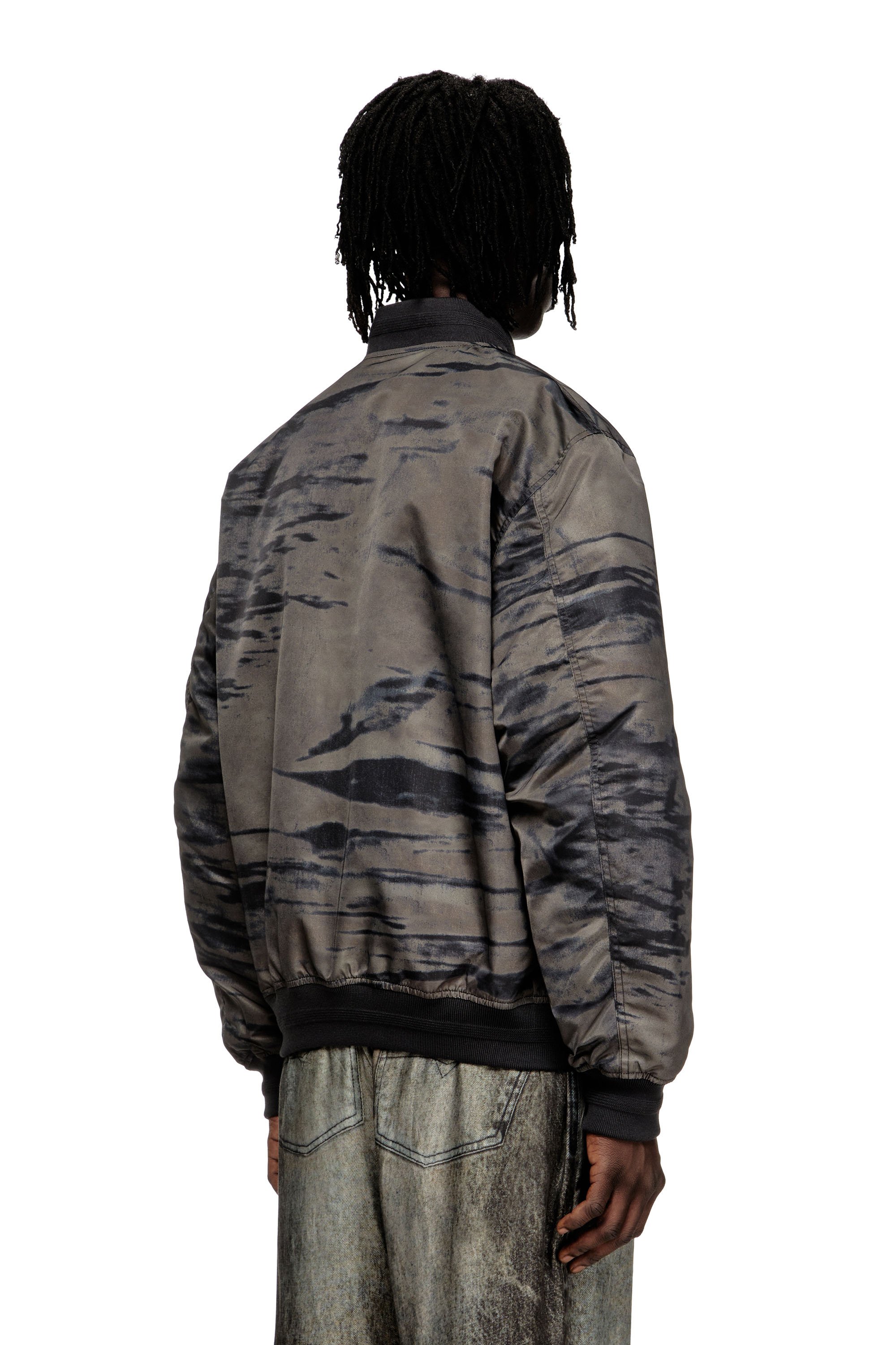 Diesel - J-KEPES-DLBZ, Male's ブルゾン in ブラック/グレー - 4