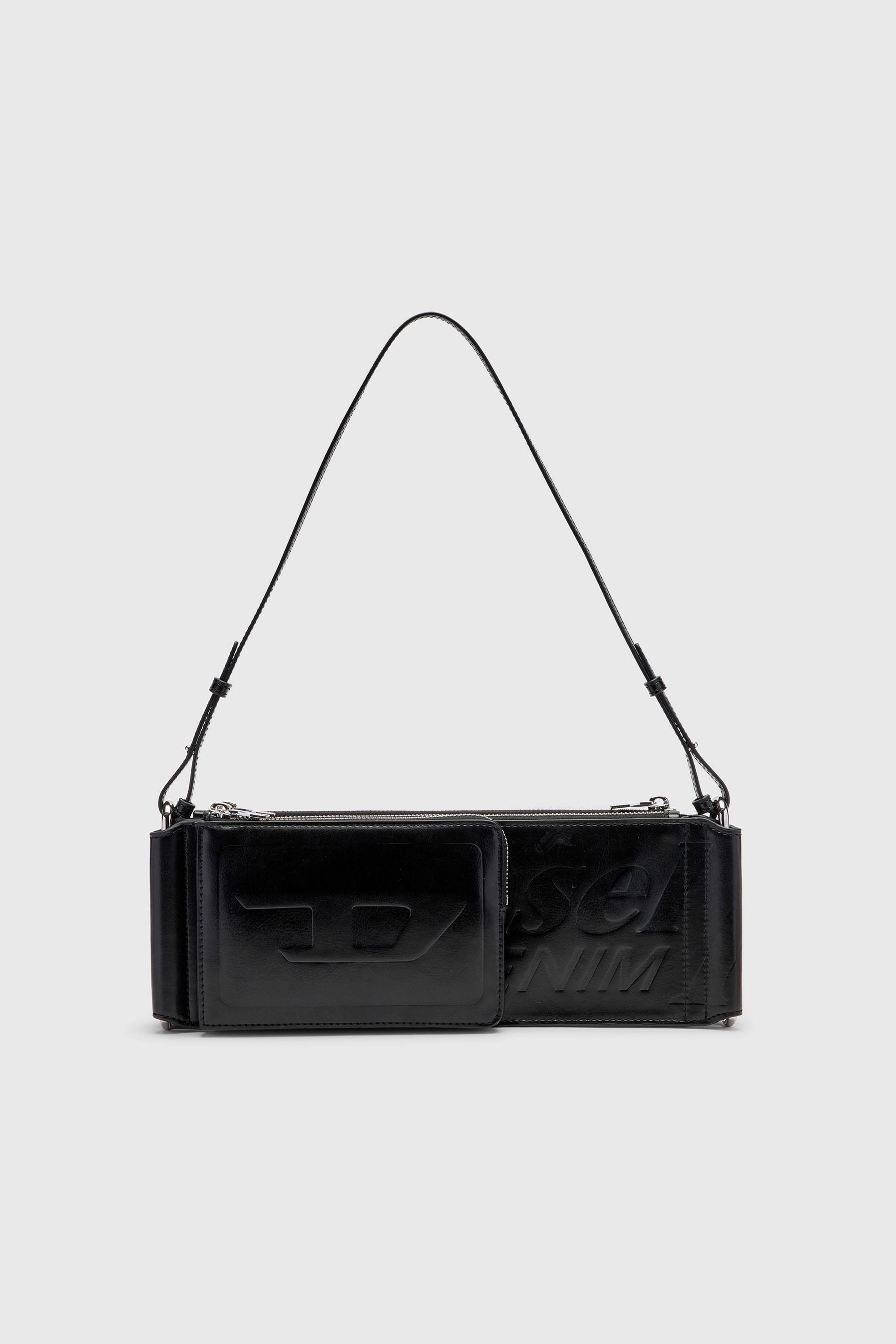 Diesel - FLAG-D SHOULDER BAG X, Unisex's Flag-D-Modular logo-embossed shoulder bag in ブラック - 2