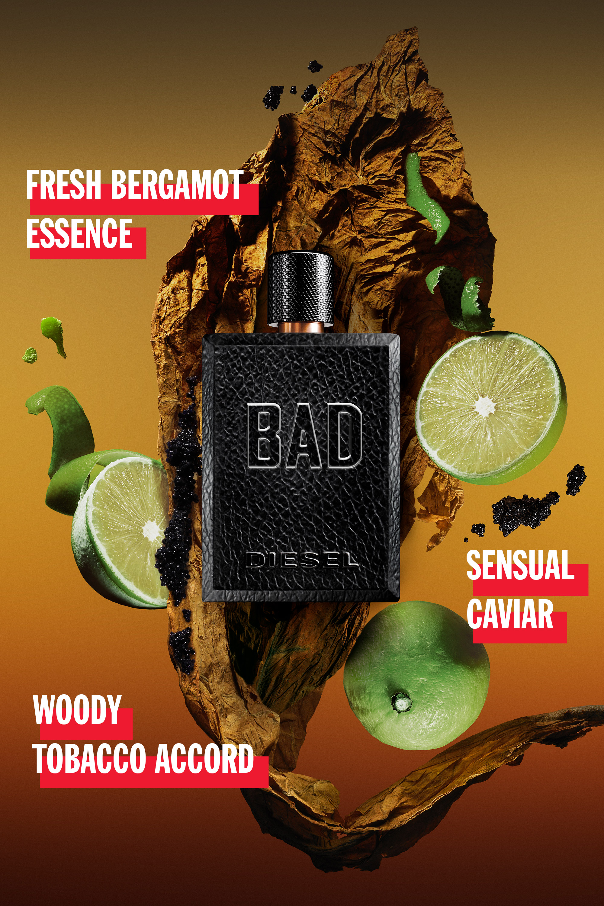 Diesel - BAD 50ML, Male's フレグランス in ブラック - 4