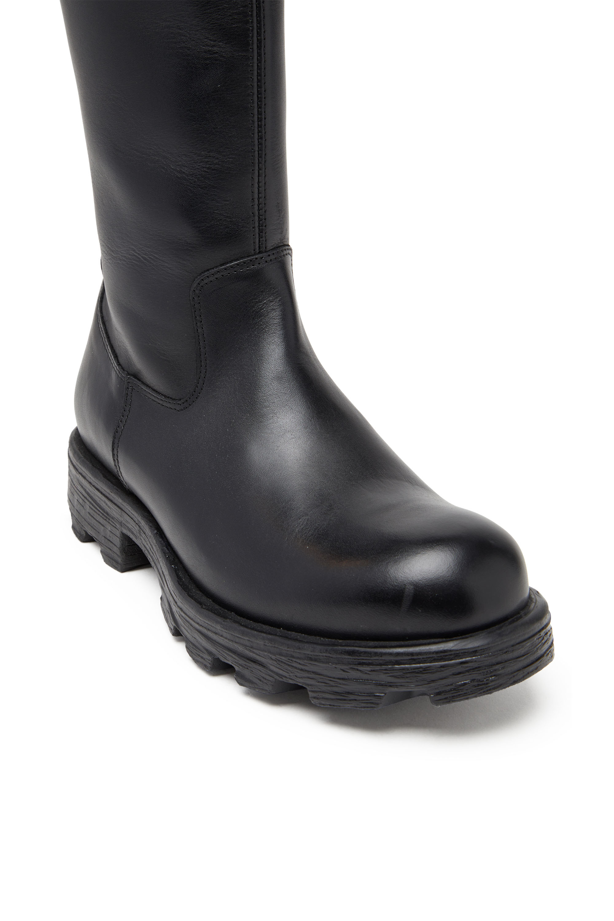 Diesel - D-HAMMER HB D W, Female's D-Hammer-Leather knee-high boots in ブラック - 6