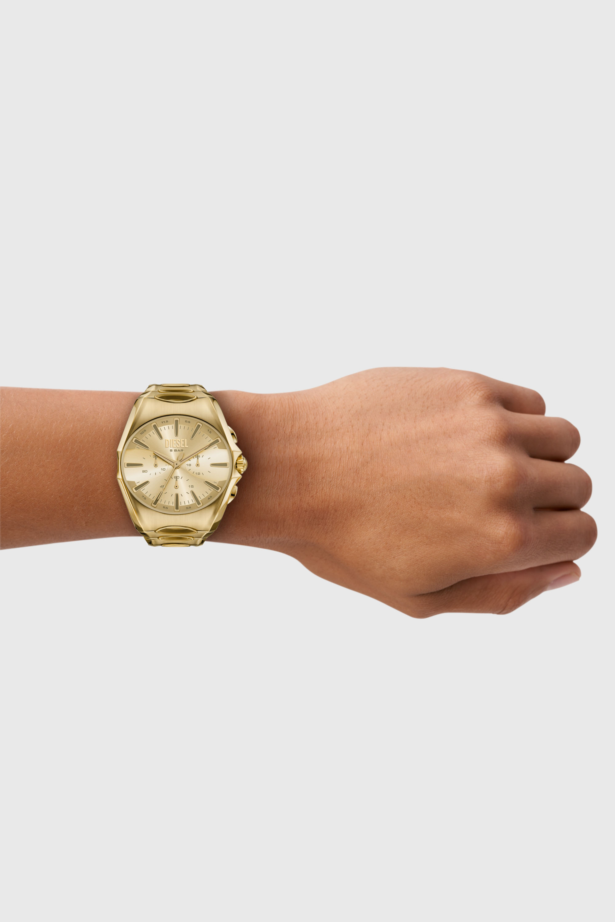 Diesel - DZ4695 WATCH, Male's D-Curve gold-tone stainless steel watch in ゴールド - 4
