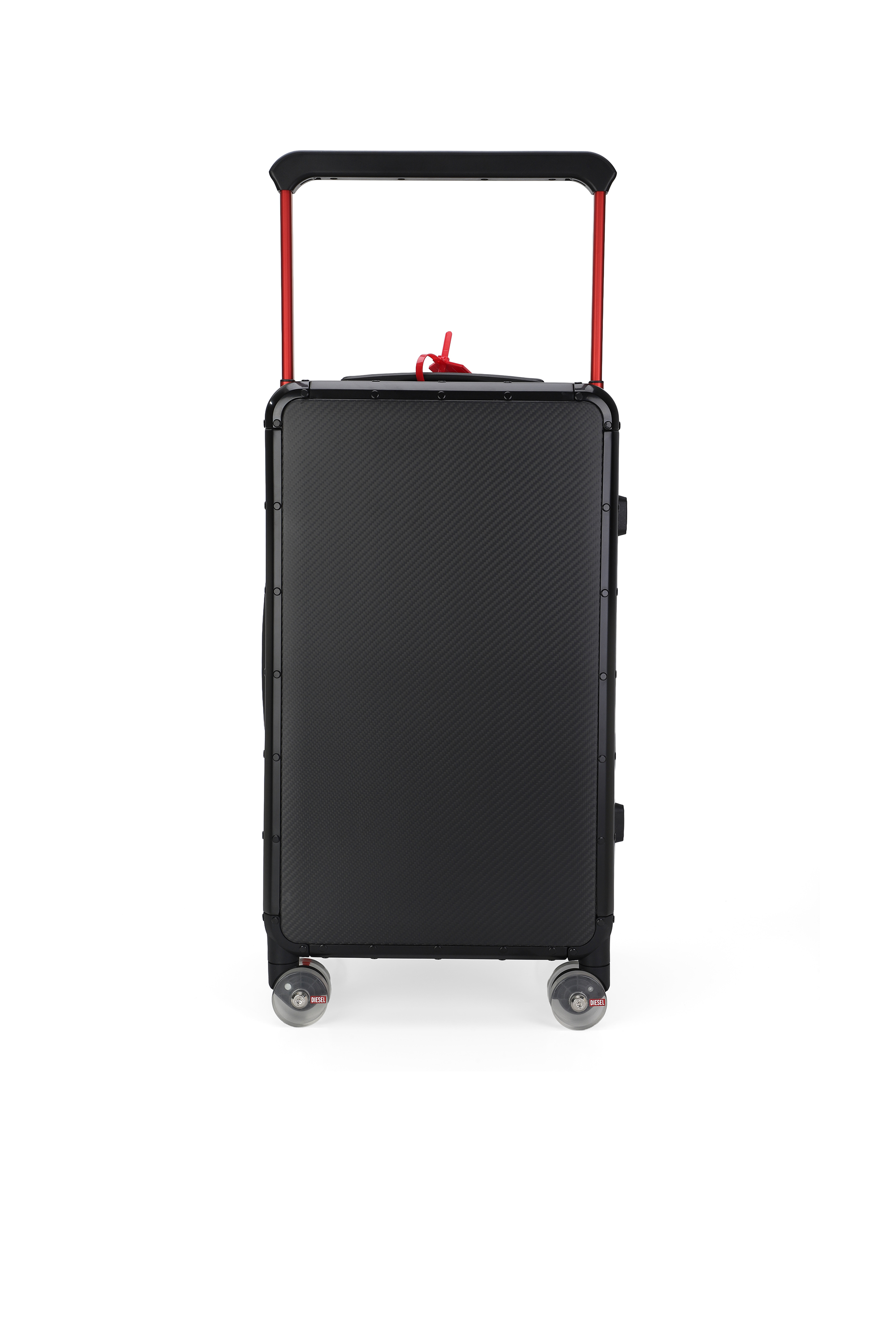 Diesel - DIESEL CARBON FIBER TROLLEY-BLACK- DSL00, Unisex's Carbon Fiber Carry-On Luggage 24" in ブラック - 2