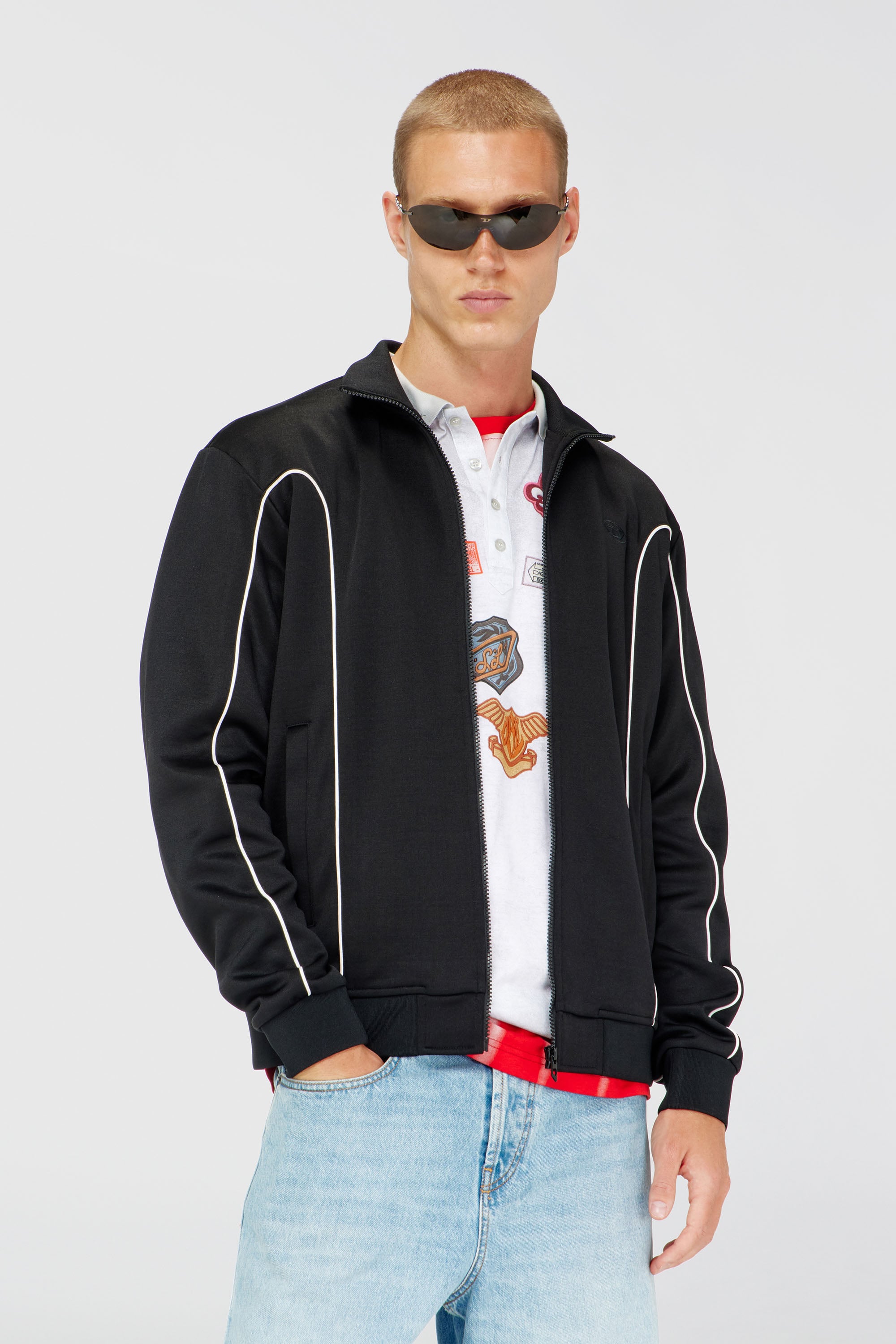 Diesel - S-LOCKING-DO, Male's ジャケット in ブラック - 1