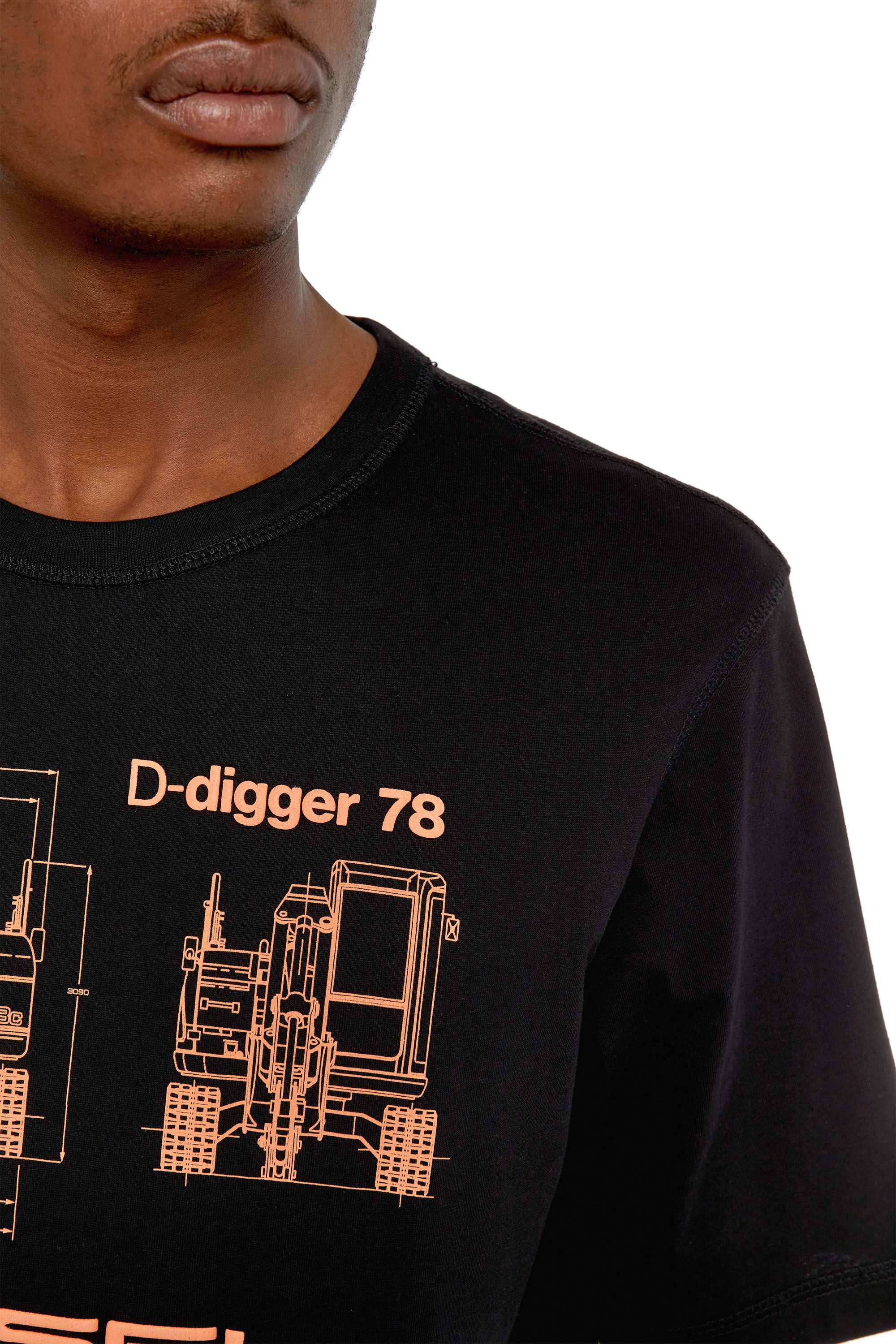 Diesel - T-JUST-SLITS-G1, ブラック - Image 3