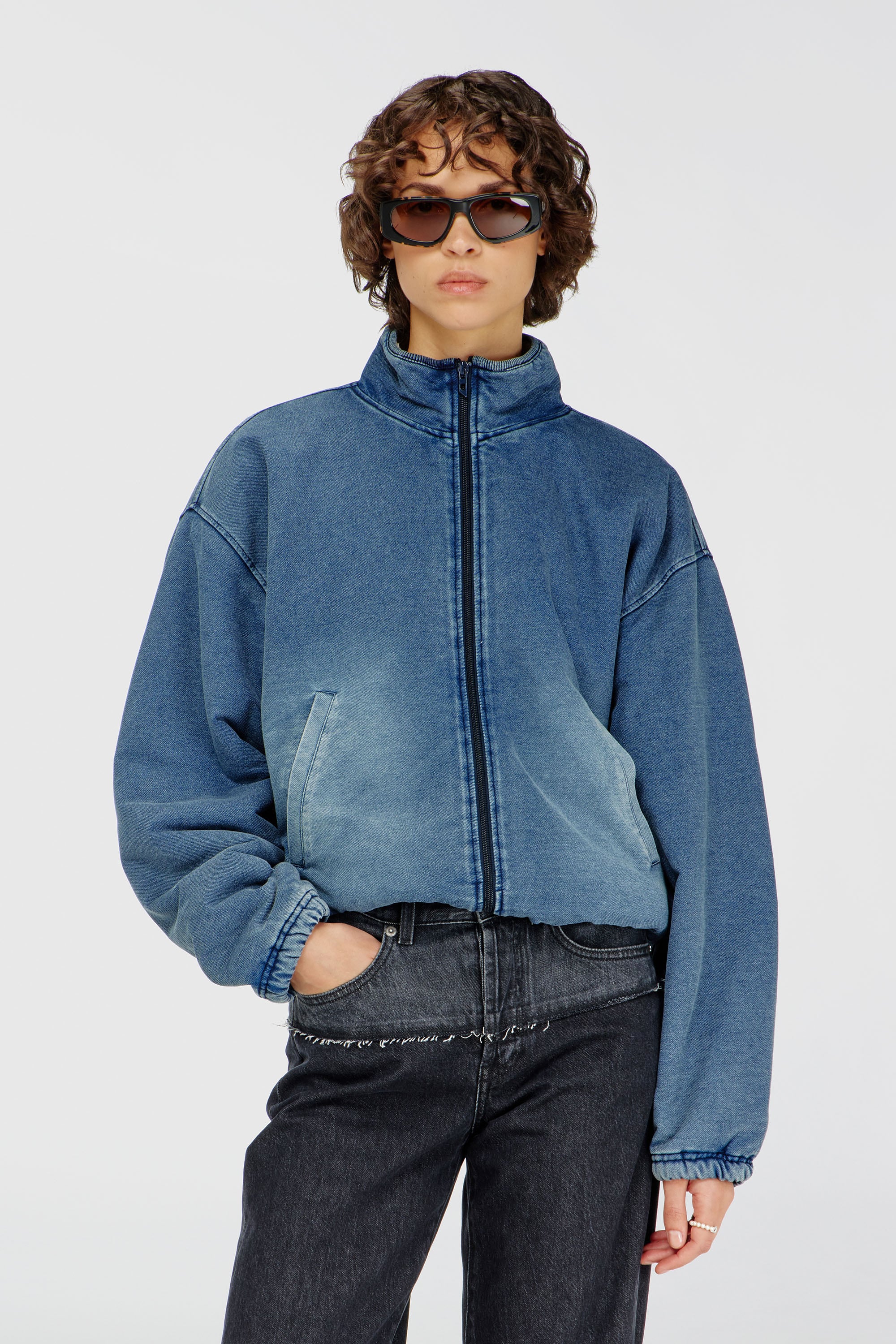 Diesel - G-LEAMY, Female's ジャケット in ミディアムブルー - 1