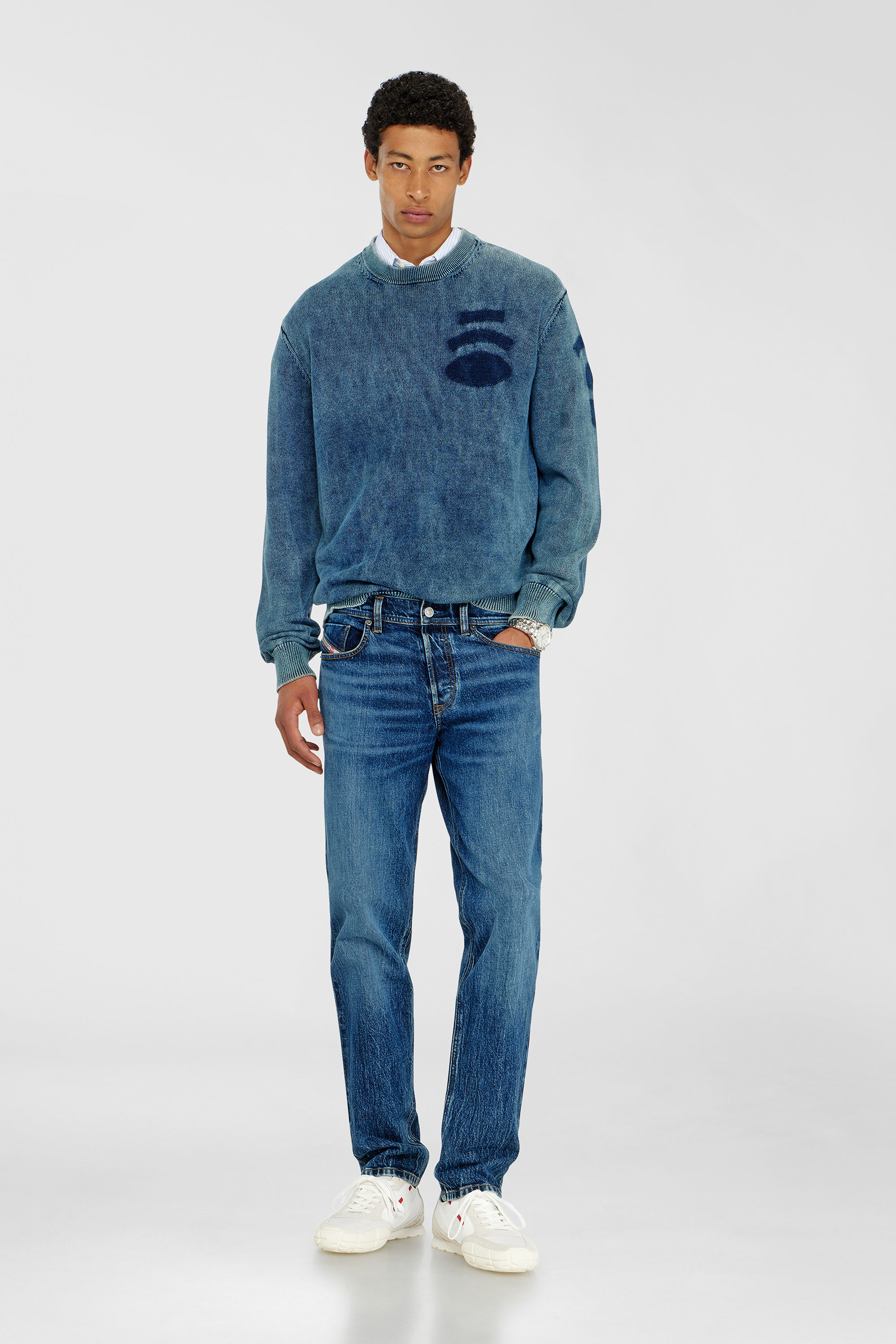 Diesel - S-PAGODHA LOW, Male's スニーカー in ホワイト/レッド/ブルー - 1