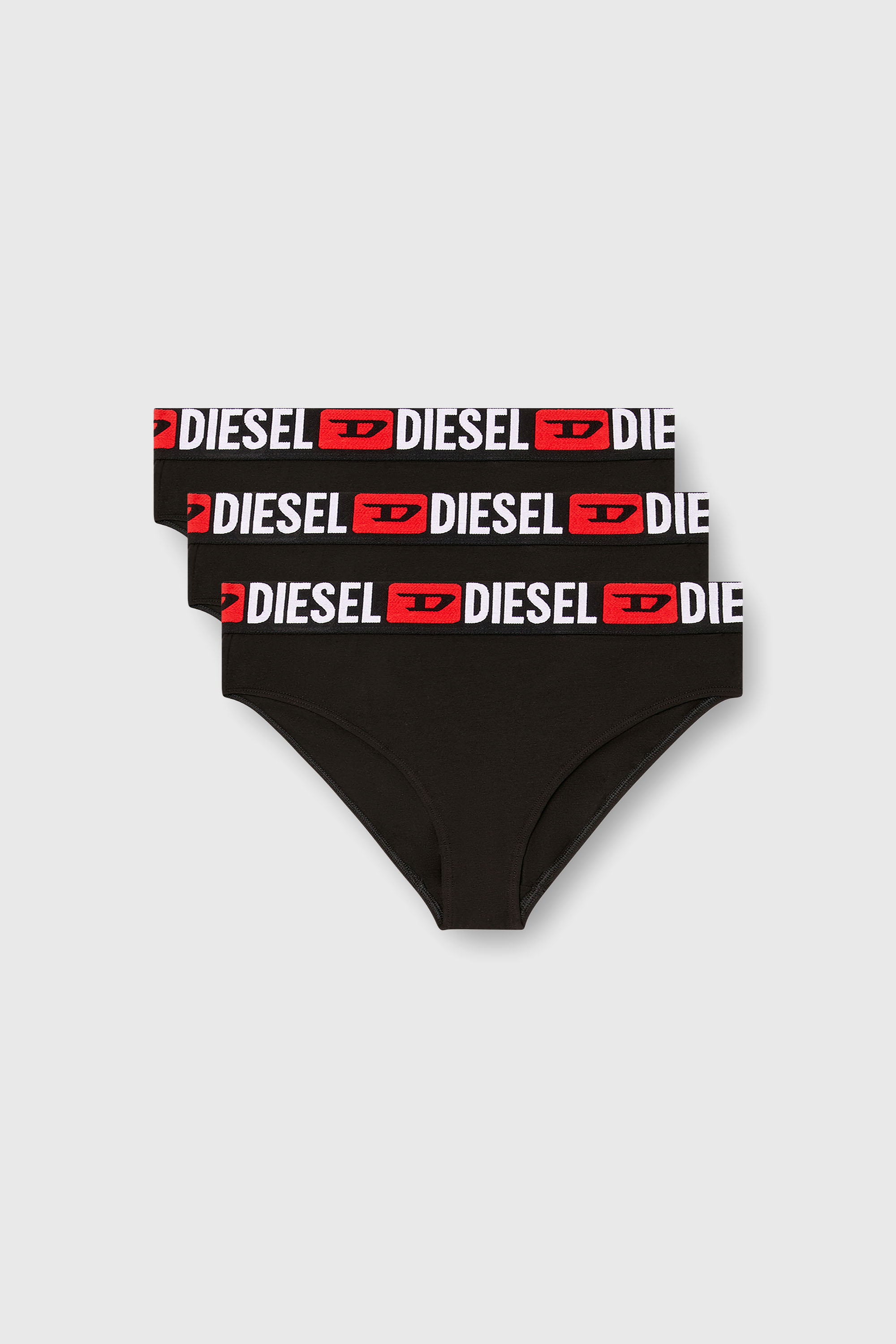 Diesel - SAM-D-CORE-3PACK, Female's Three-pack briefs with maxi-logo waist in ブラック - 2