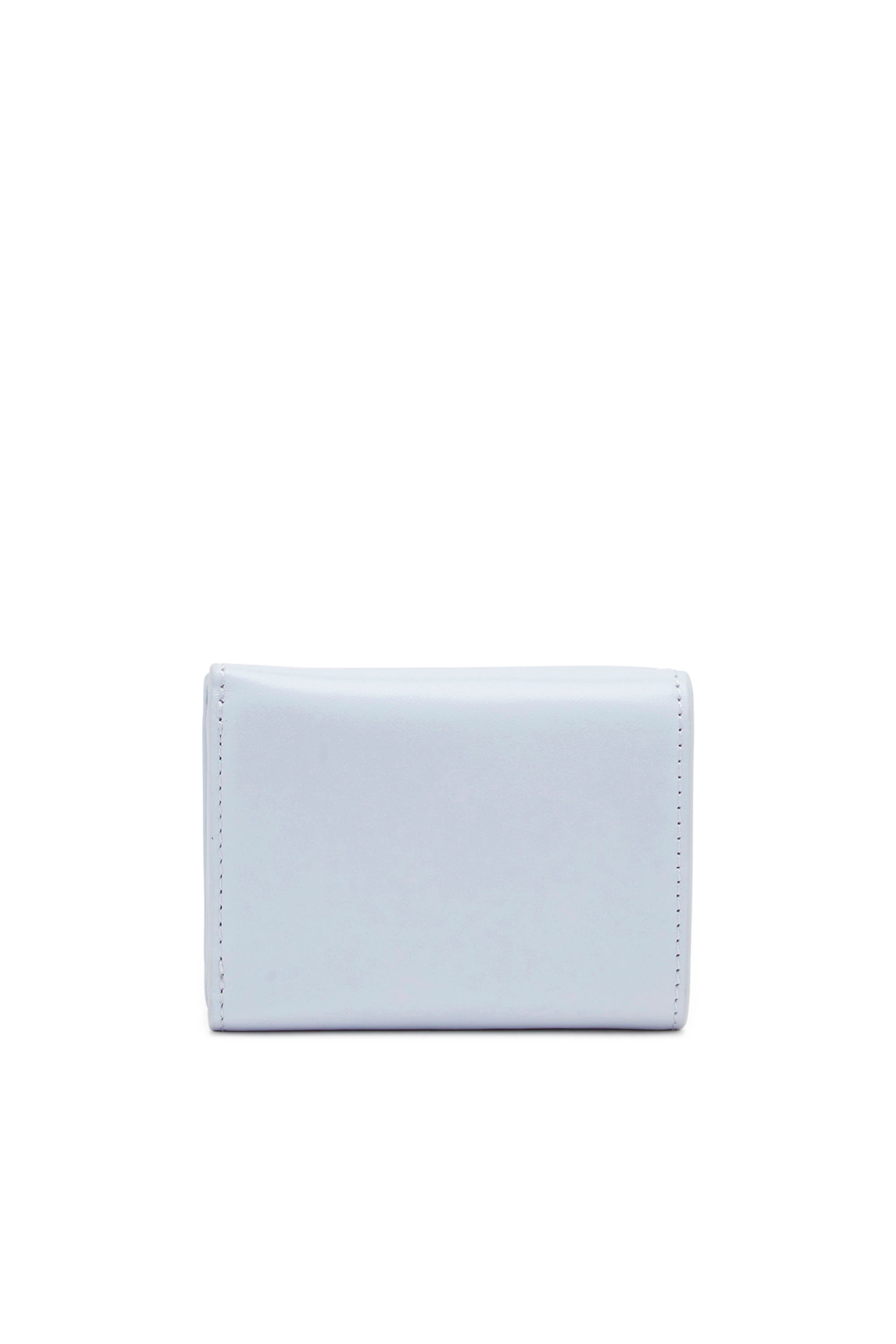 Diesel - 1DR TRI FOLD COIN XS II, Female's Tri-fold wallet in pastel leather in ライトブルー - 2