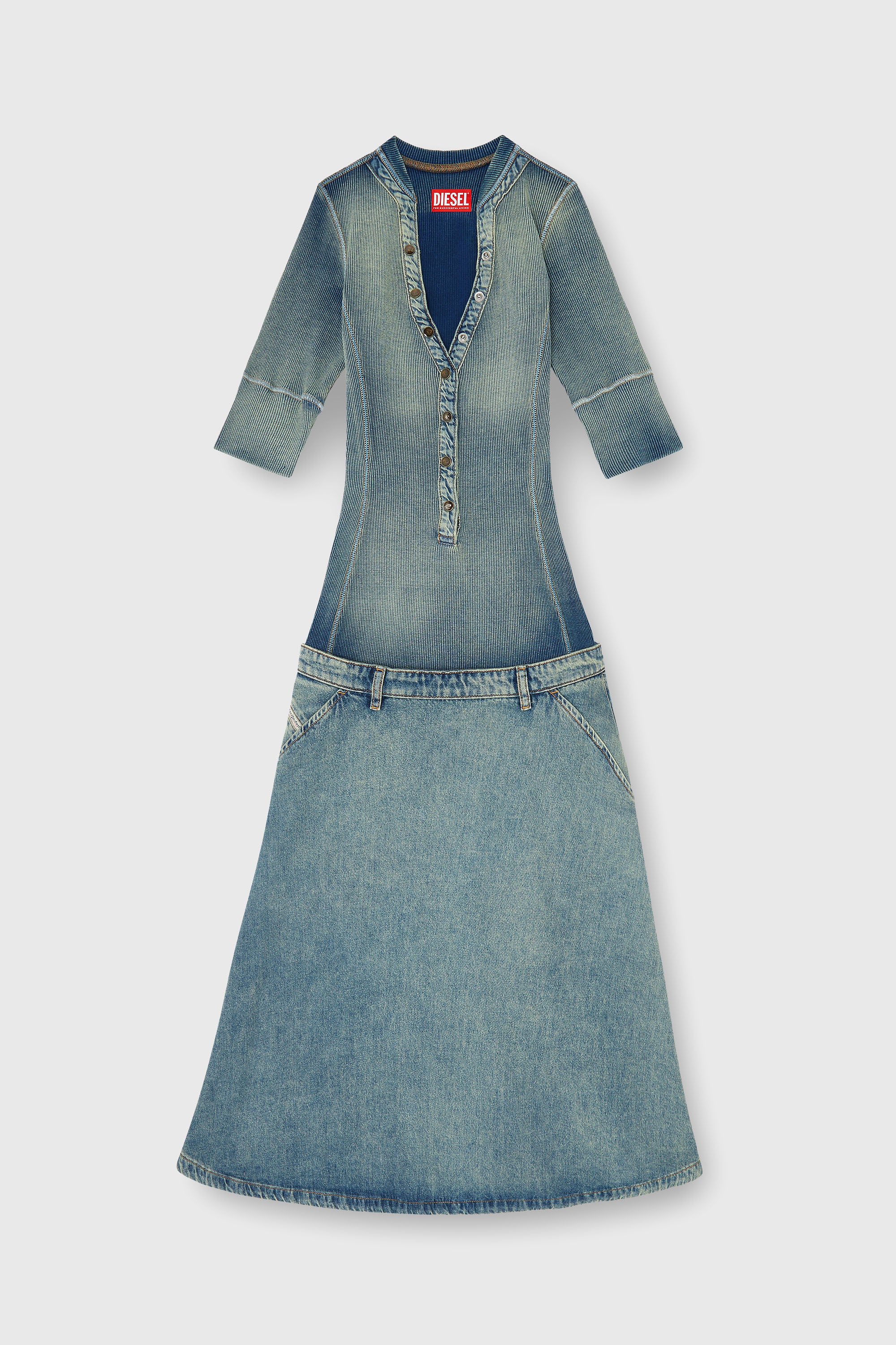 Diesel - DE-ANIM-S, Female's ドレス in ミディアムブルー - 2