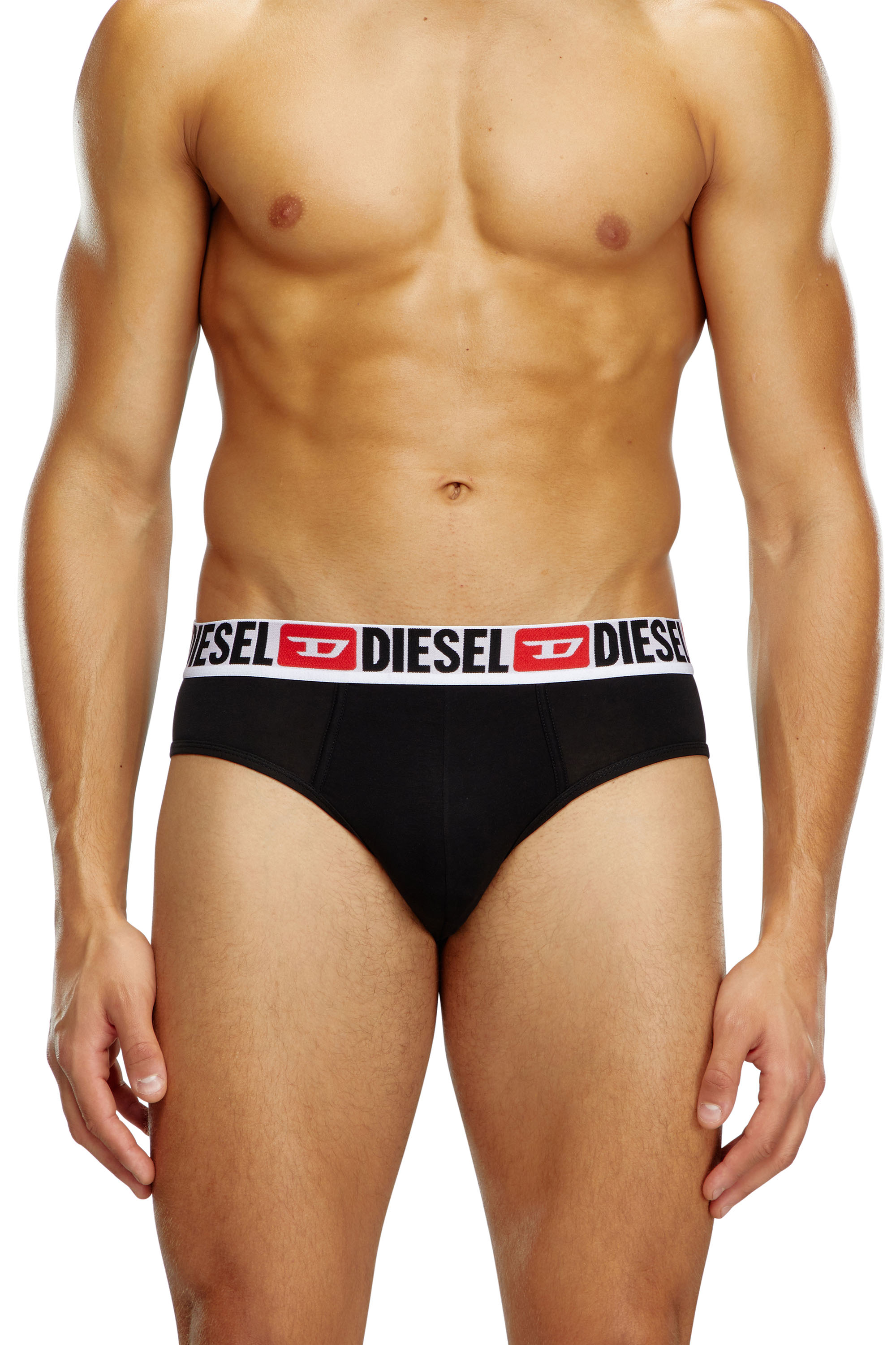 Diesel - UMBR-ANDRETHREEPACK, Male's アンダーウェアブリーフ3枚セット in ブラック/ホワイト - 2