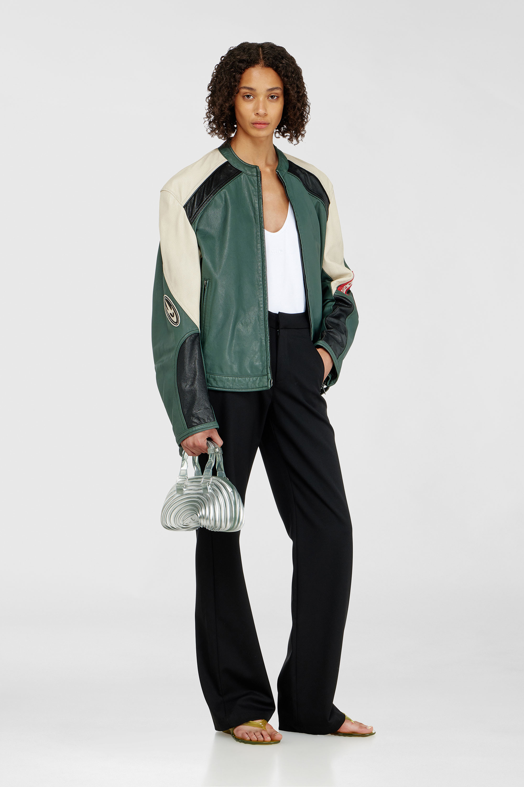 Diesel - MELISSA QUANTUM DOME, Female's クロスボディバッグ in シルバー - 1
