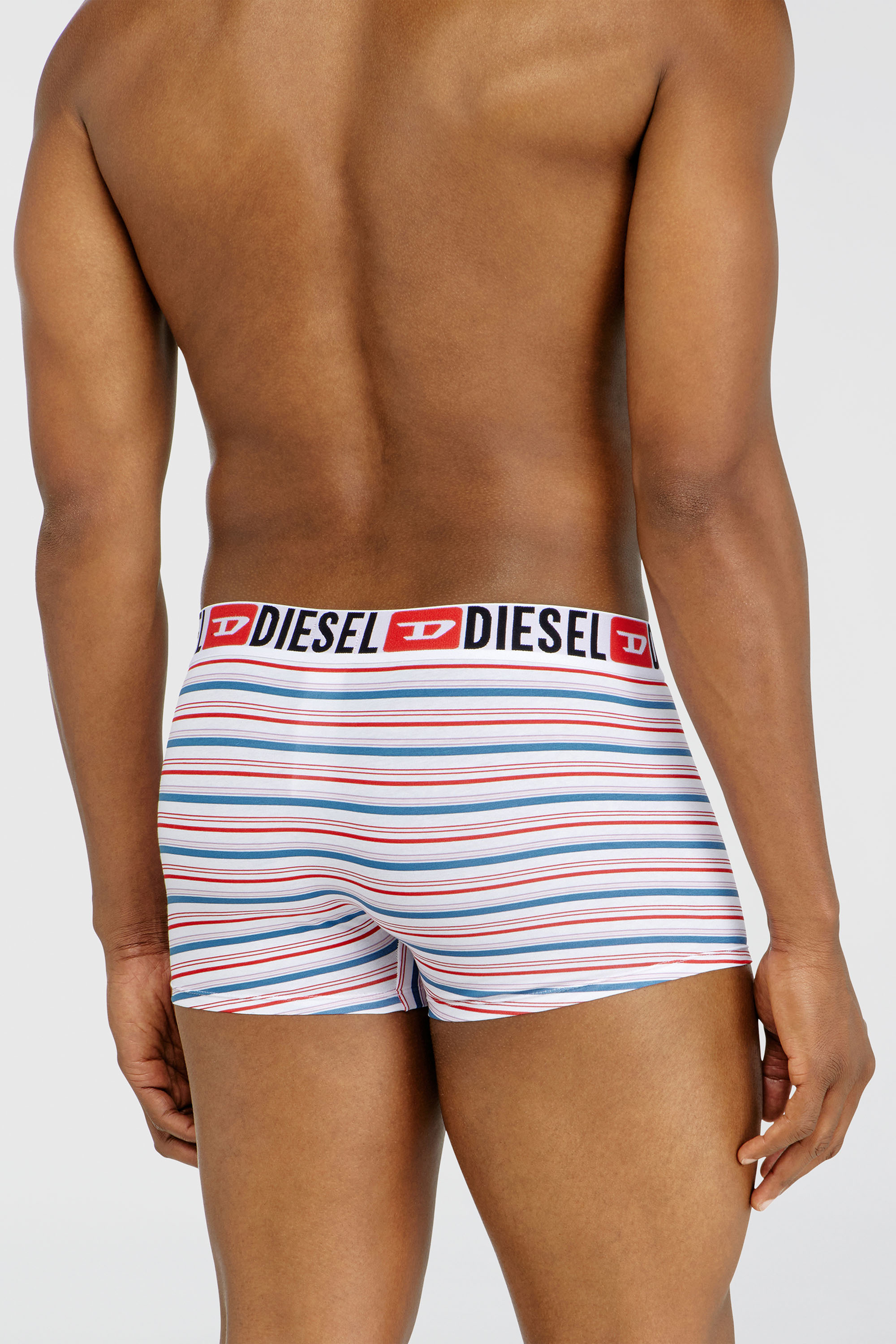 Diesel - DAMIEN, Male's ボクサーパンツ in ホワイト/レッド/ブルー - 4