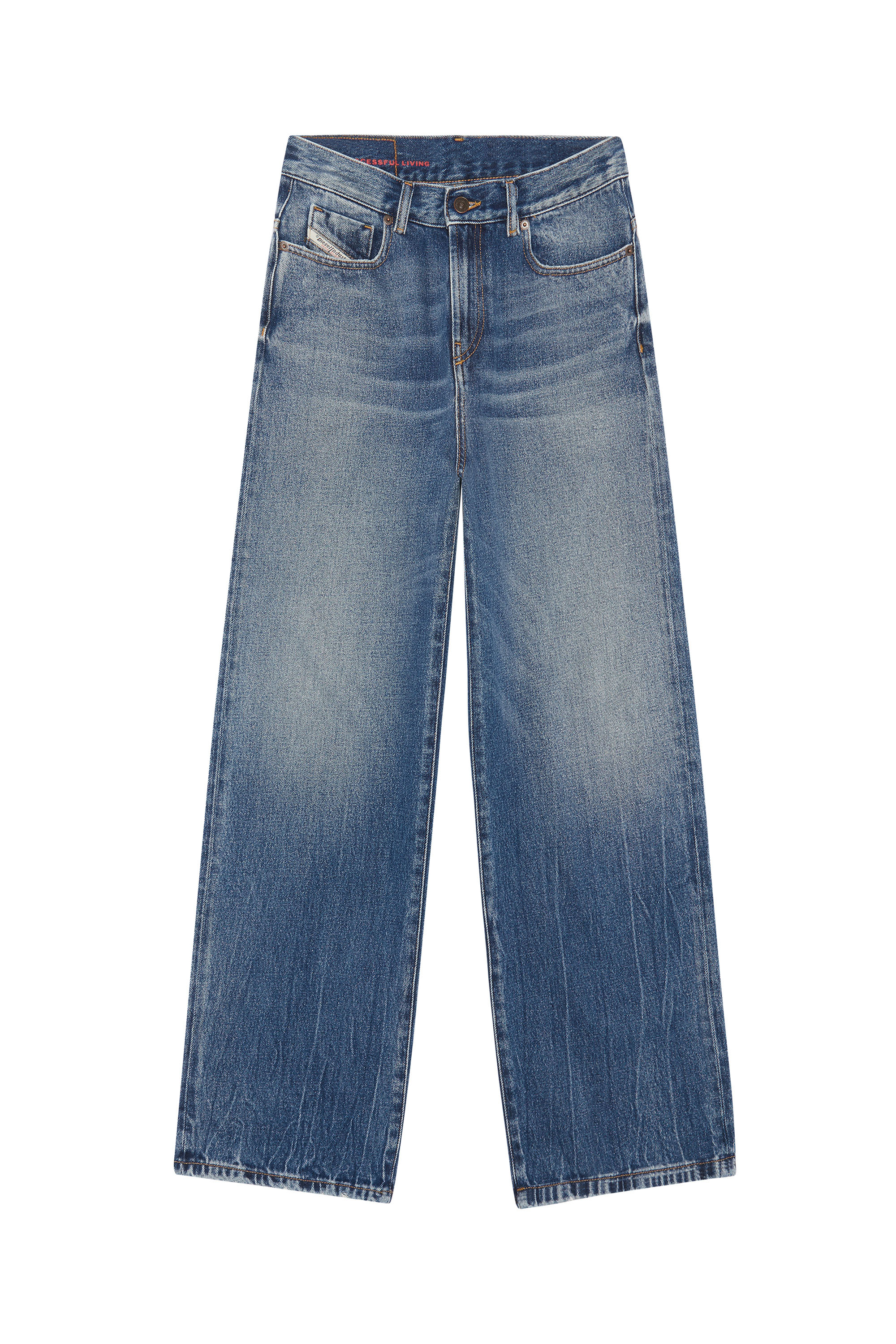 Diesel - 2000 09E03 Bootcut and Flare Jeans, Dark Blue - Image 1