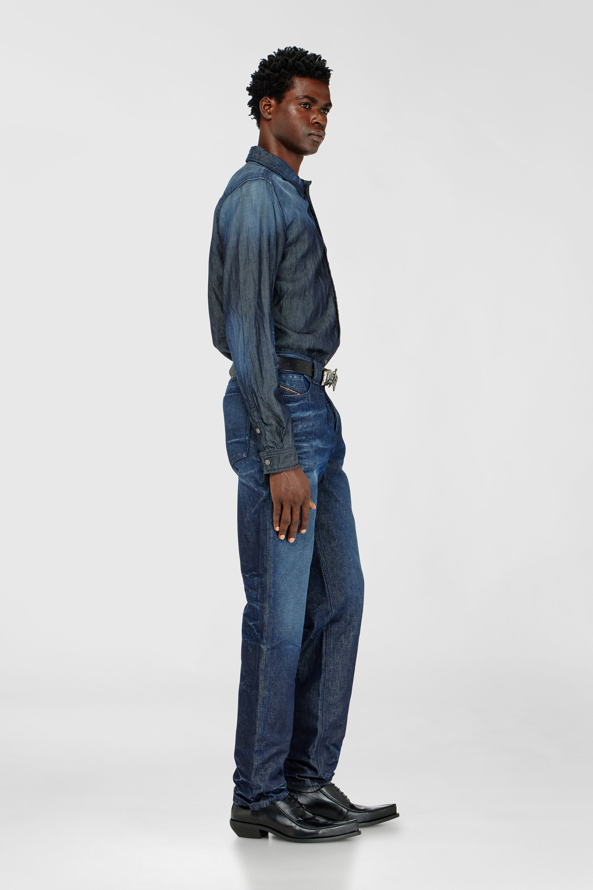 Diesel - Male's Regular Jeans 1991 D-Voeed 007GF, ダークブルー - 3
