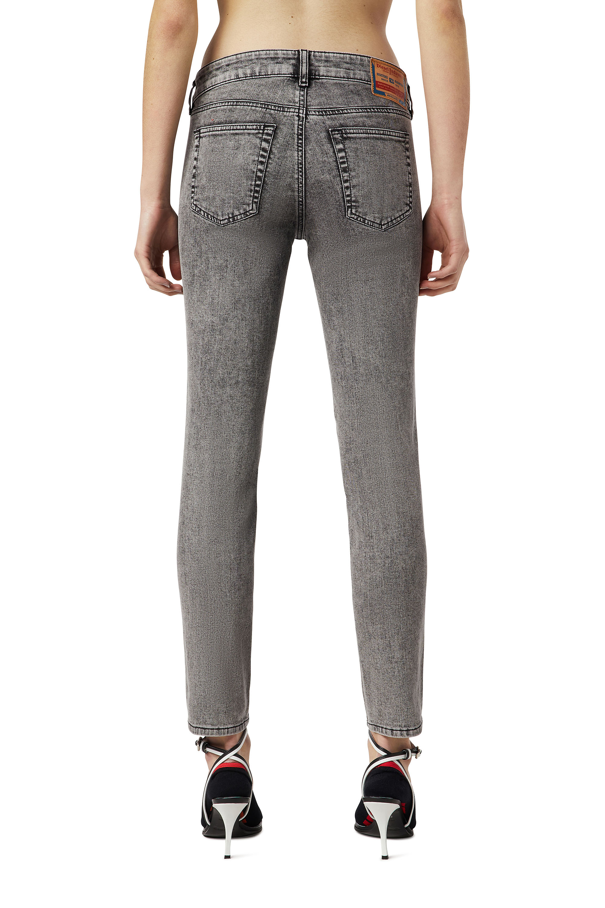 Diesel - Slim D-Ollies JoggJeans® 09D07, ブラック/ダークグレー - Image 2